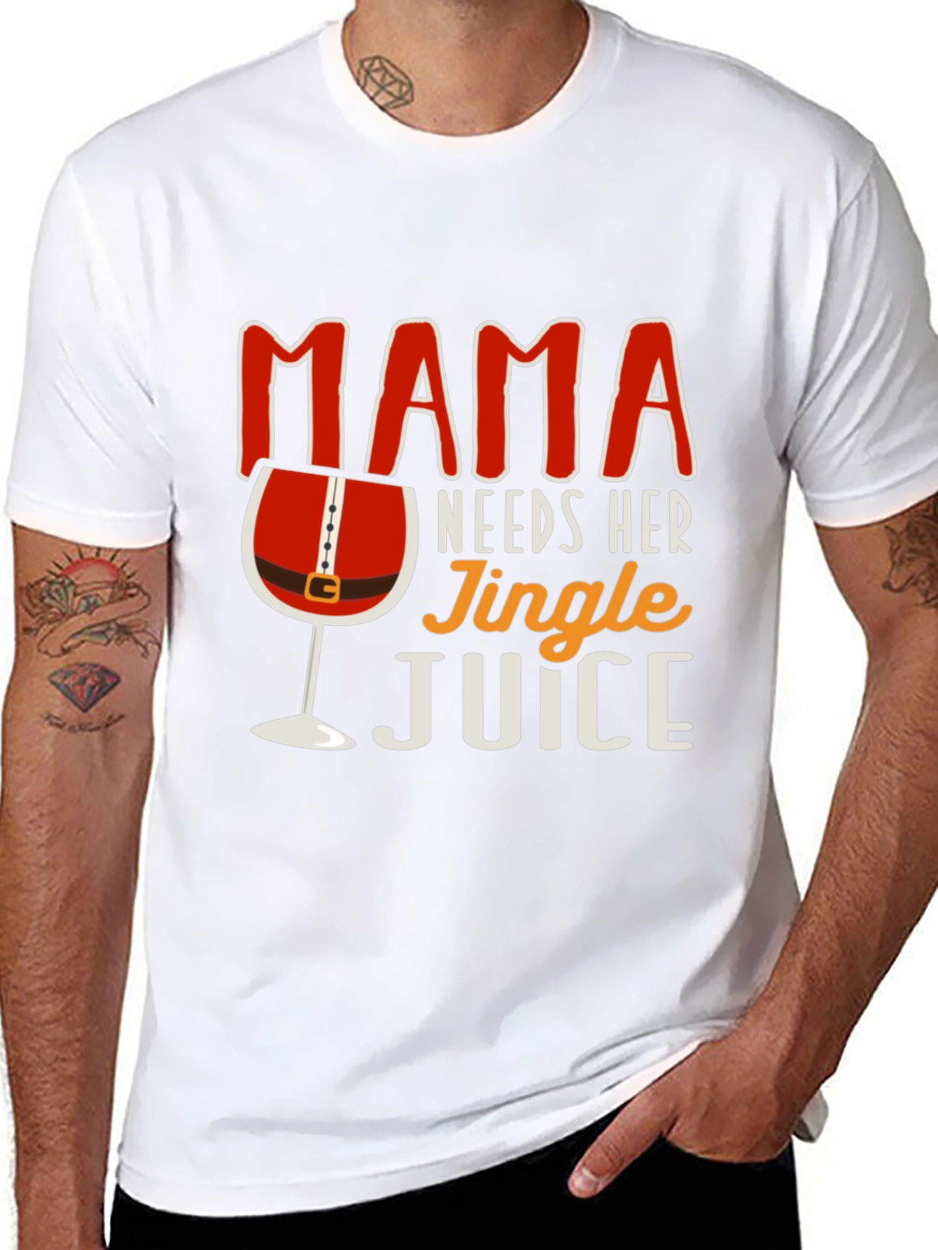 Mama Needs Her Jingle Juice Funny Christmas T-Shirt