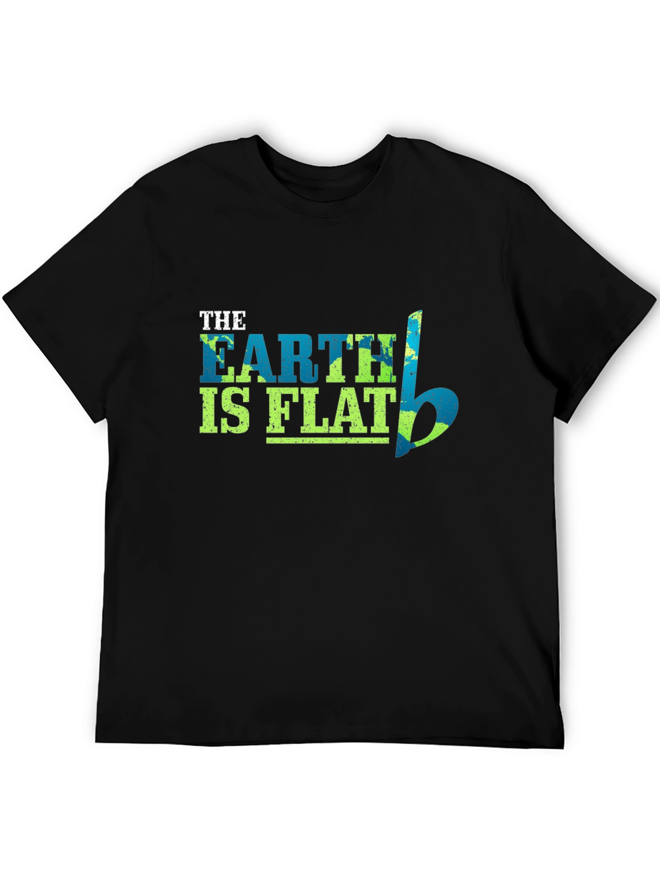Earth is Flat Funny Graphic T-Shirt