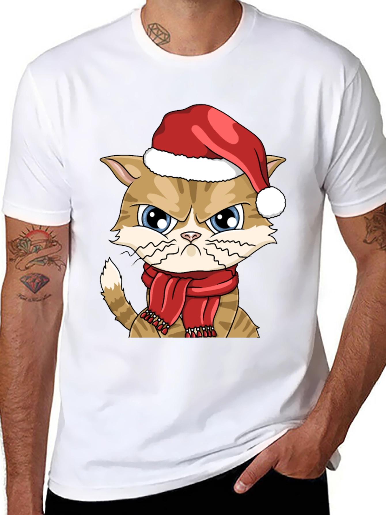 Grumpy Christmas Cat T-Shirt