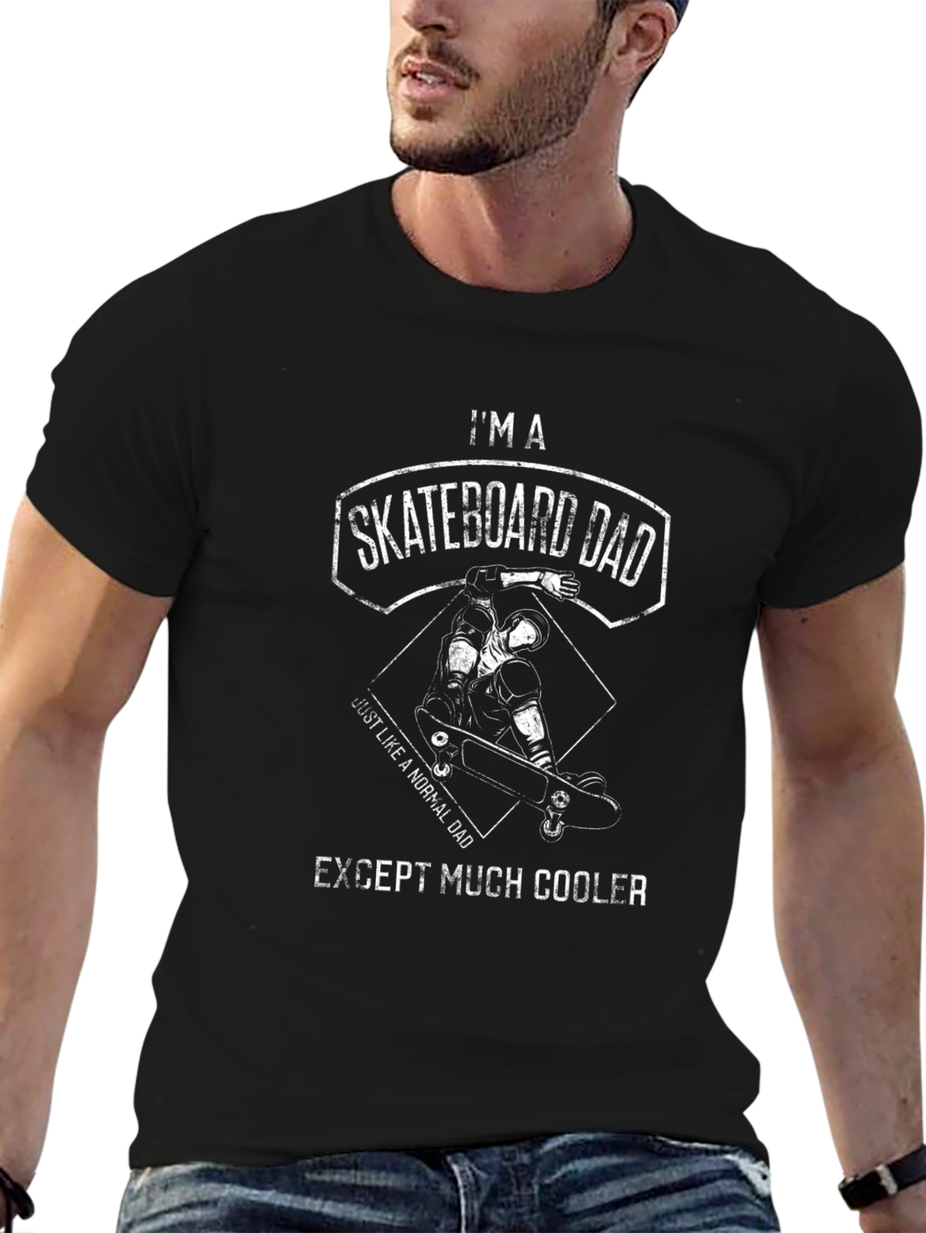 Skateboard Dad T-Shirt - Cool Fathers Day Gift