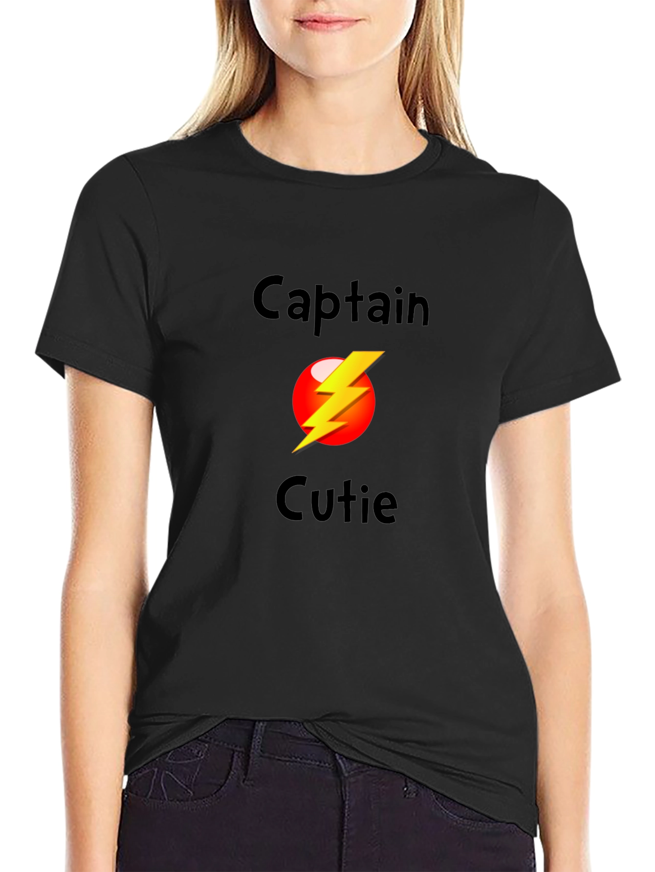 Captain Cutie Black T-Shirt