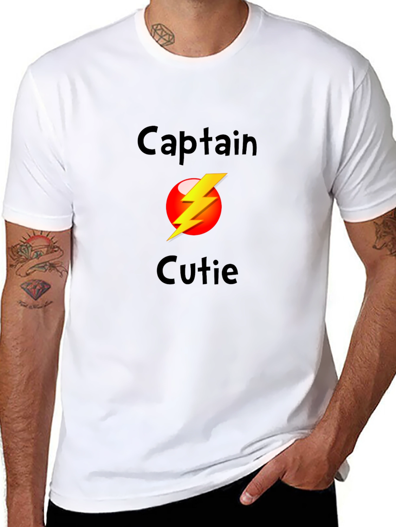 Captain Cutie Black T-Shirt