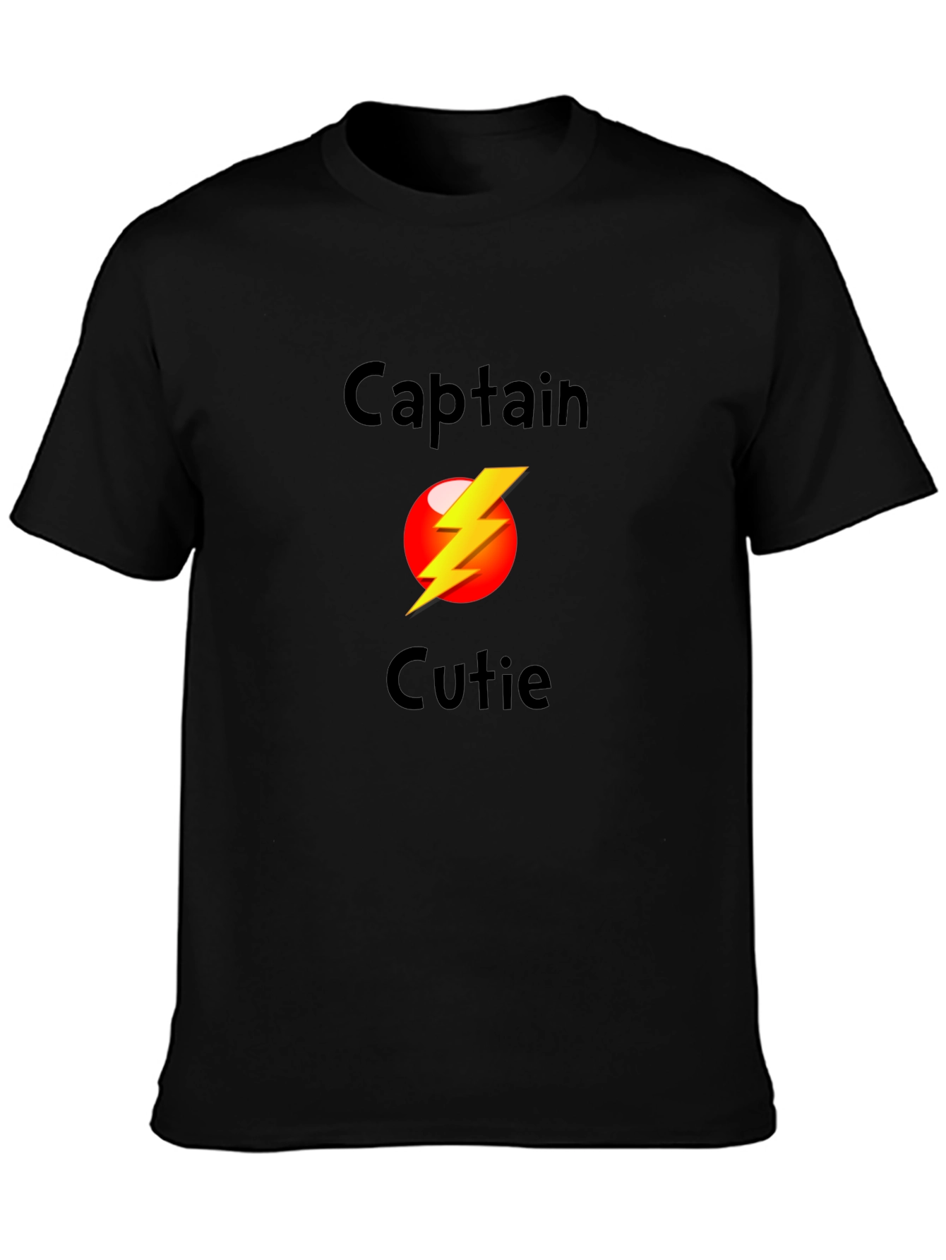 Captain Cutie Black T-Shirt