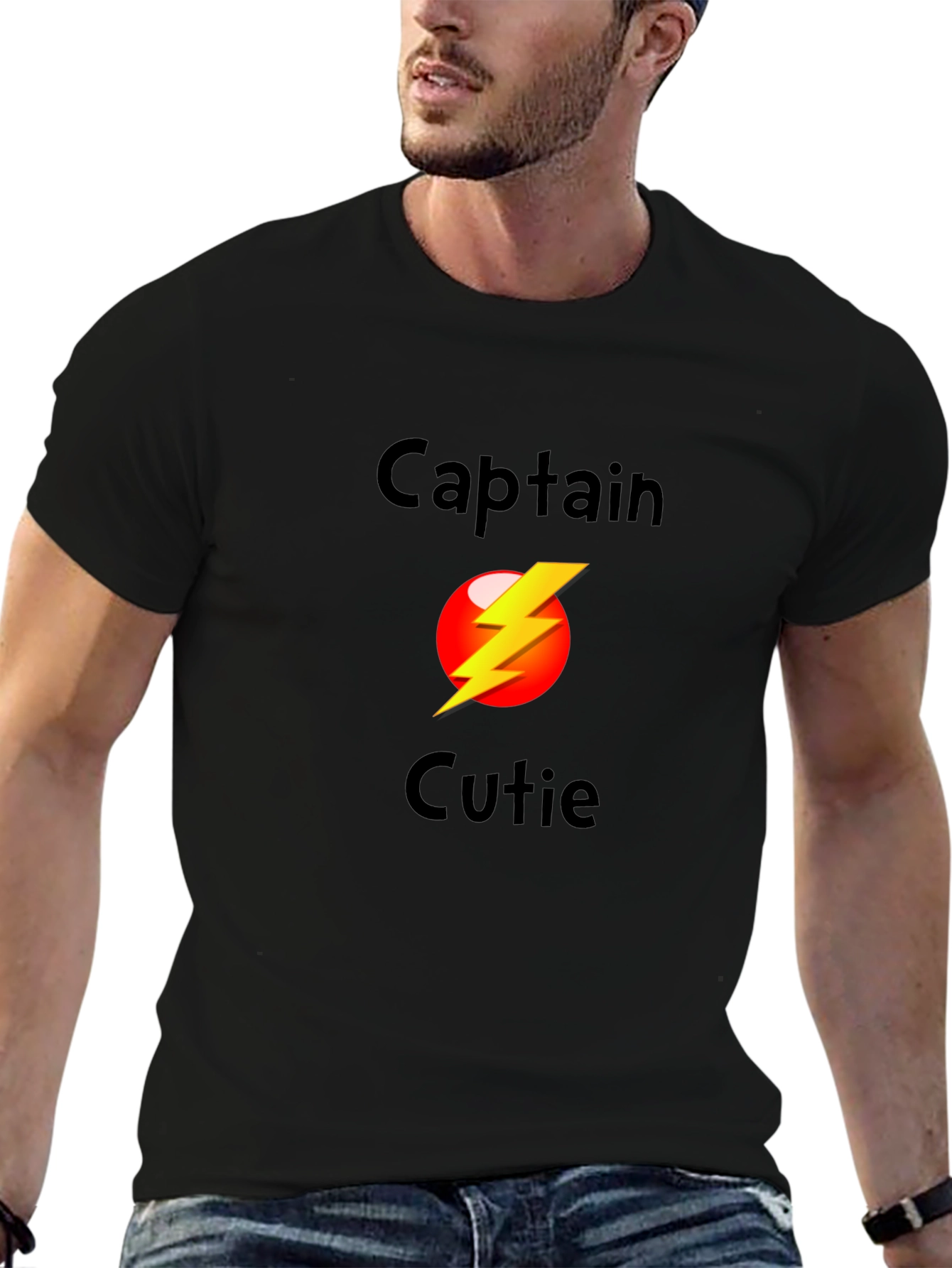 Captain Cutie Black T-Shirt