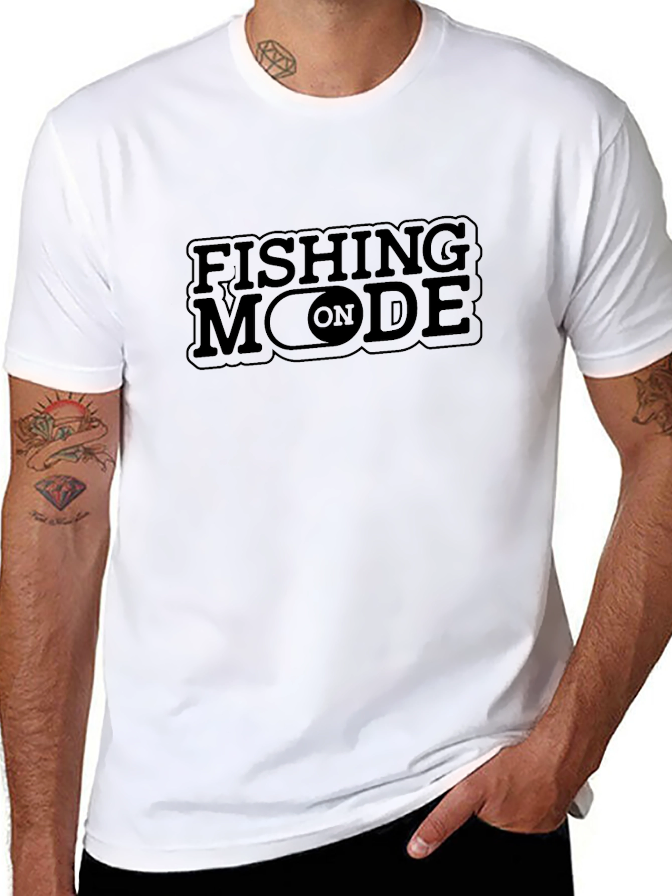 Fishing Mode On T-Shirt