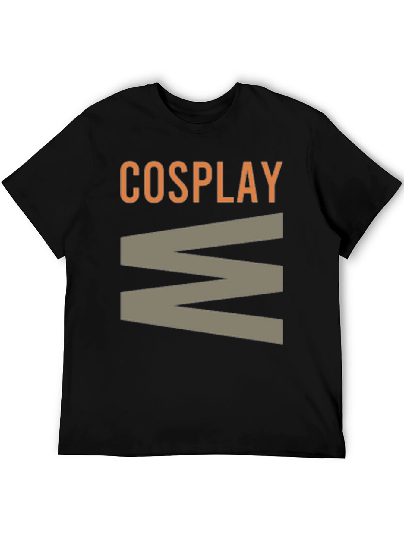 Cosplay Graphic Print Black T-Shirt