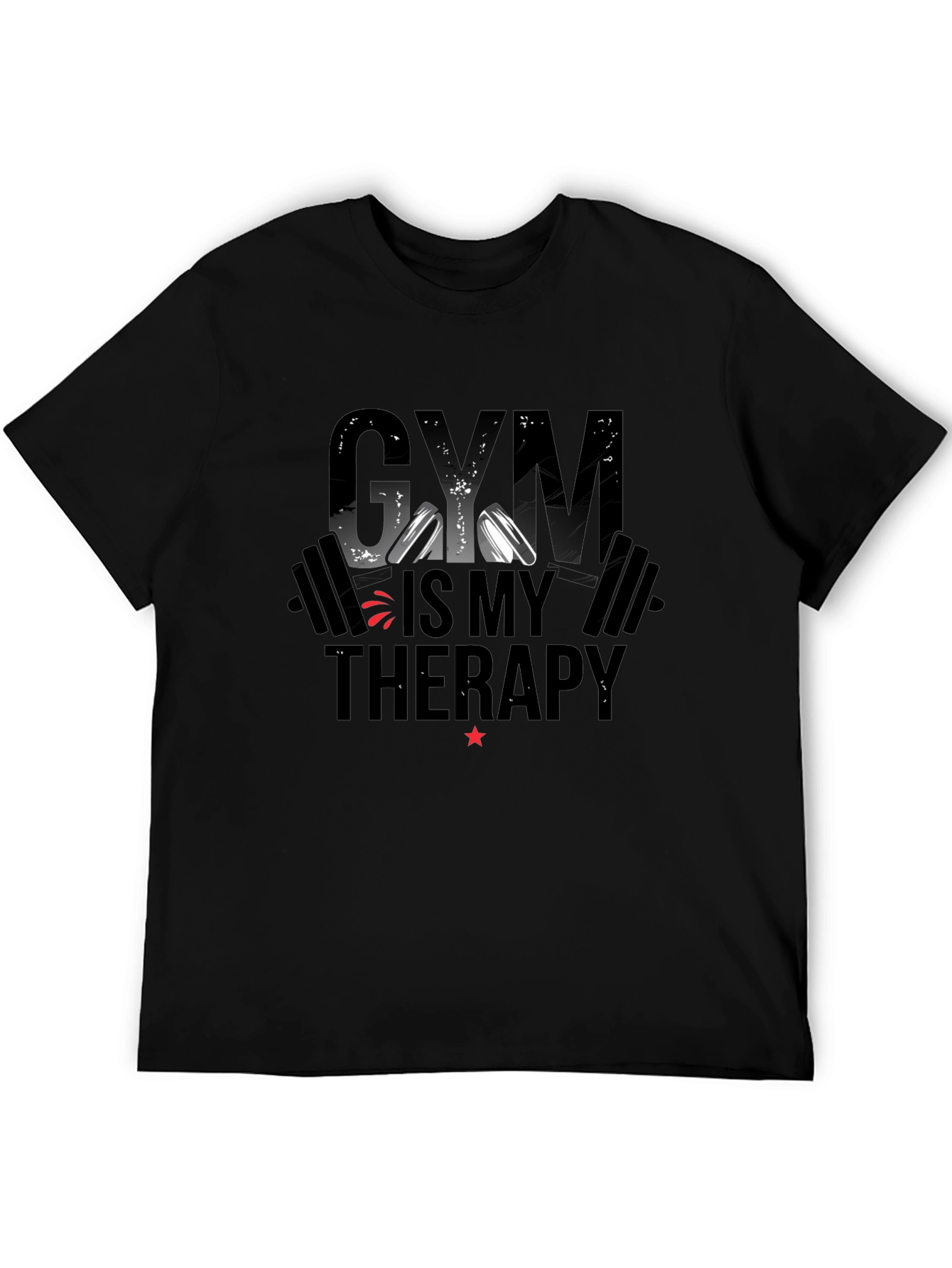 Gym Is My Therapy Graphic T-Shirt