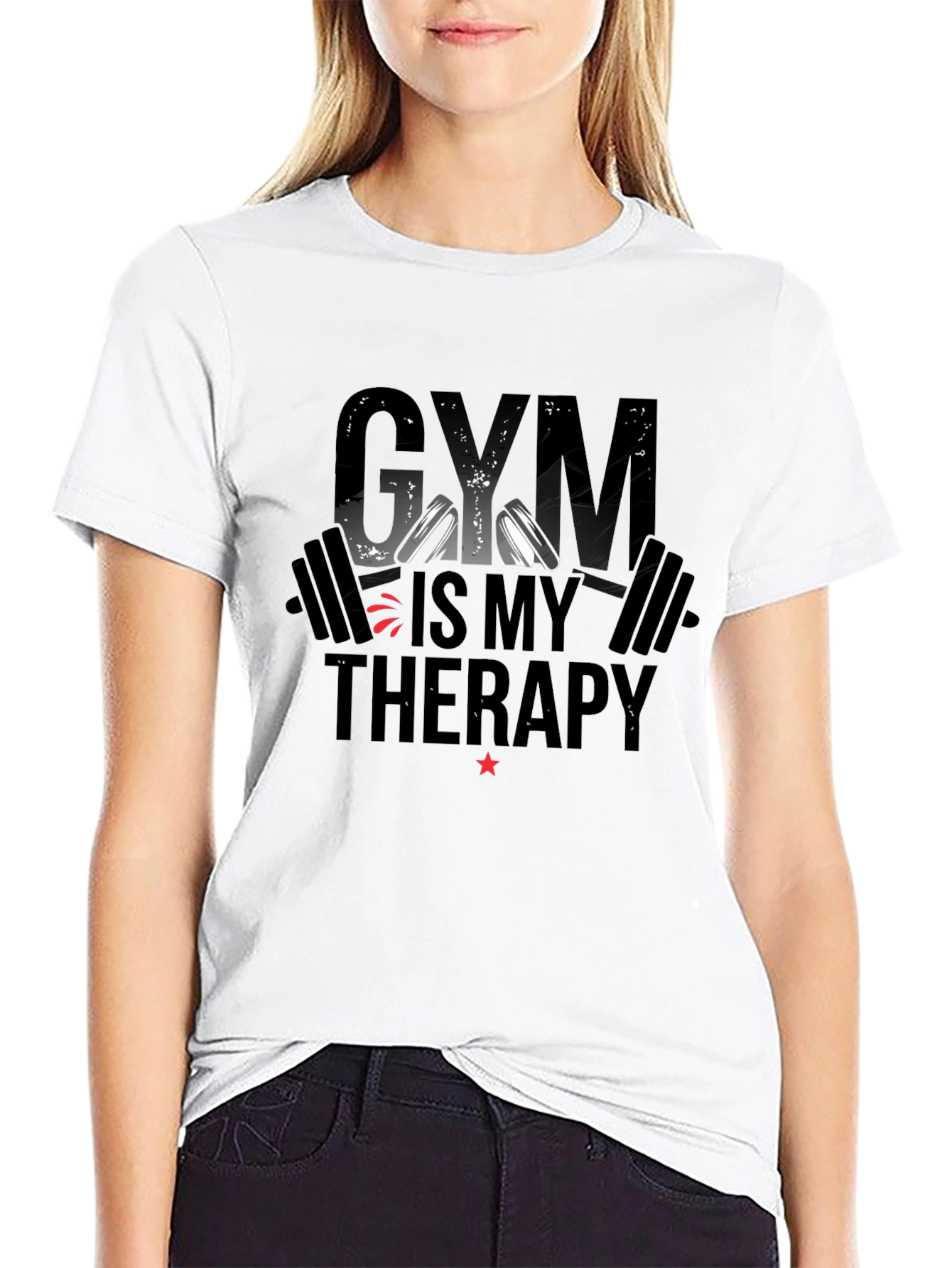 Gym Is My Therapy Graphic T-Shirt