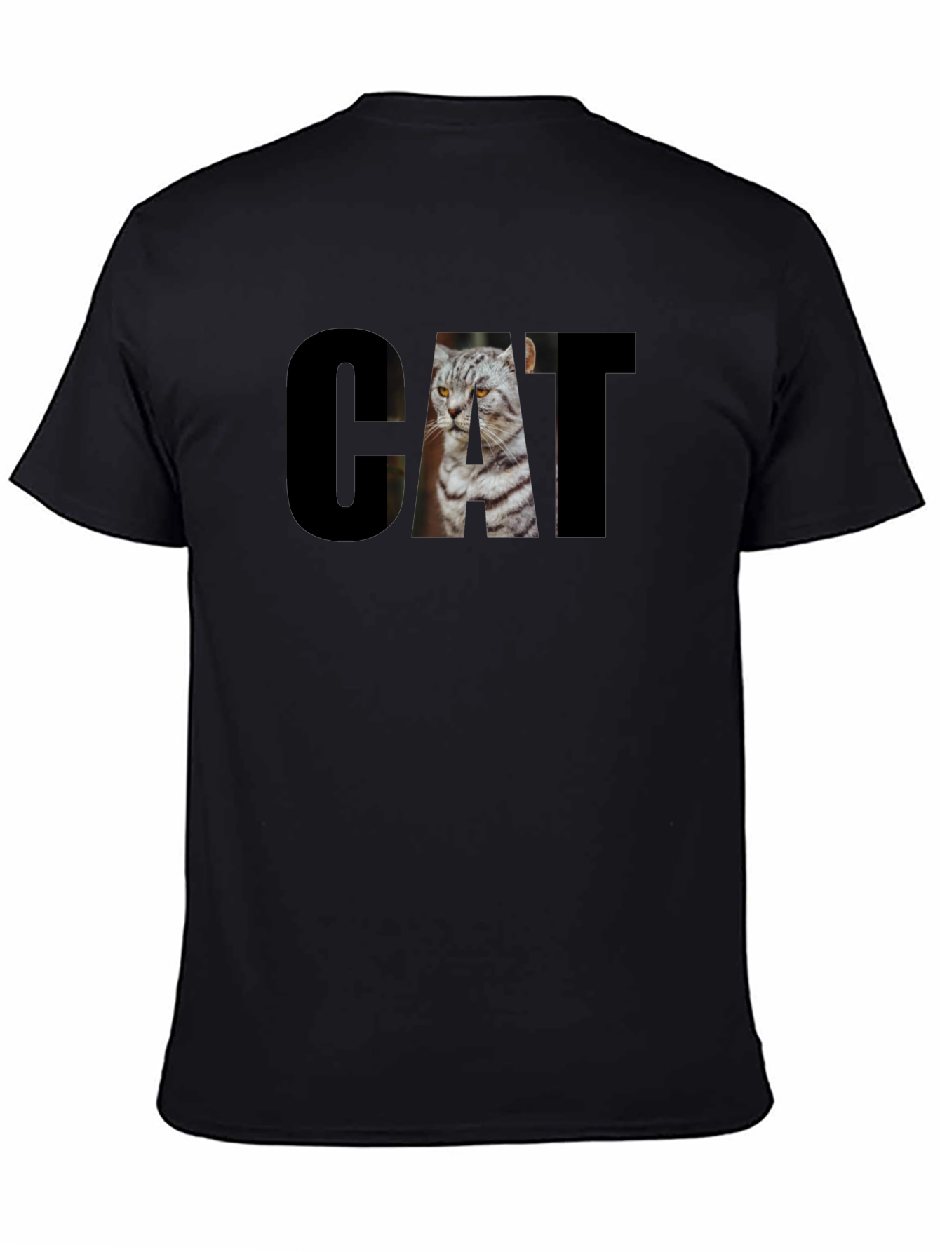 Cool Cat Graphic Tee - Unisex Black T-Shirt