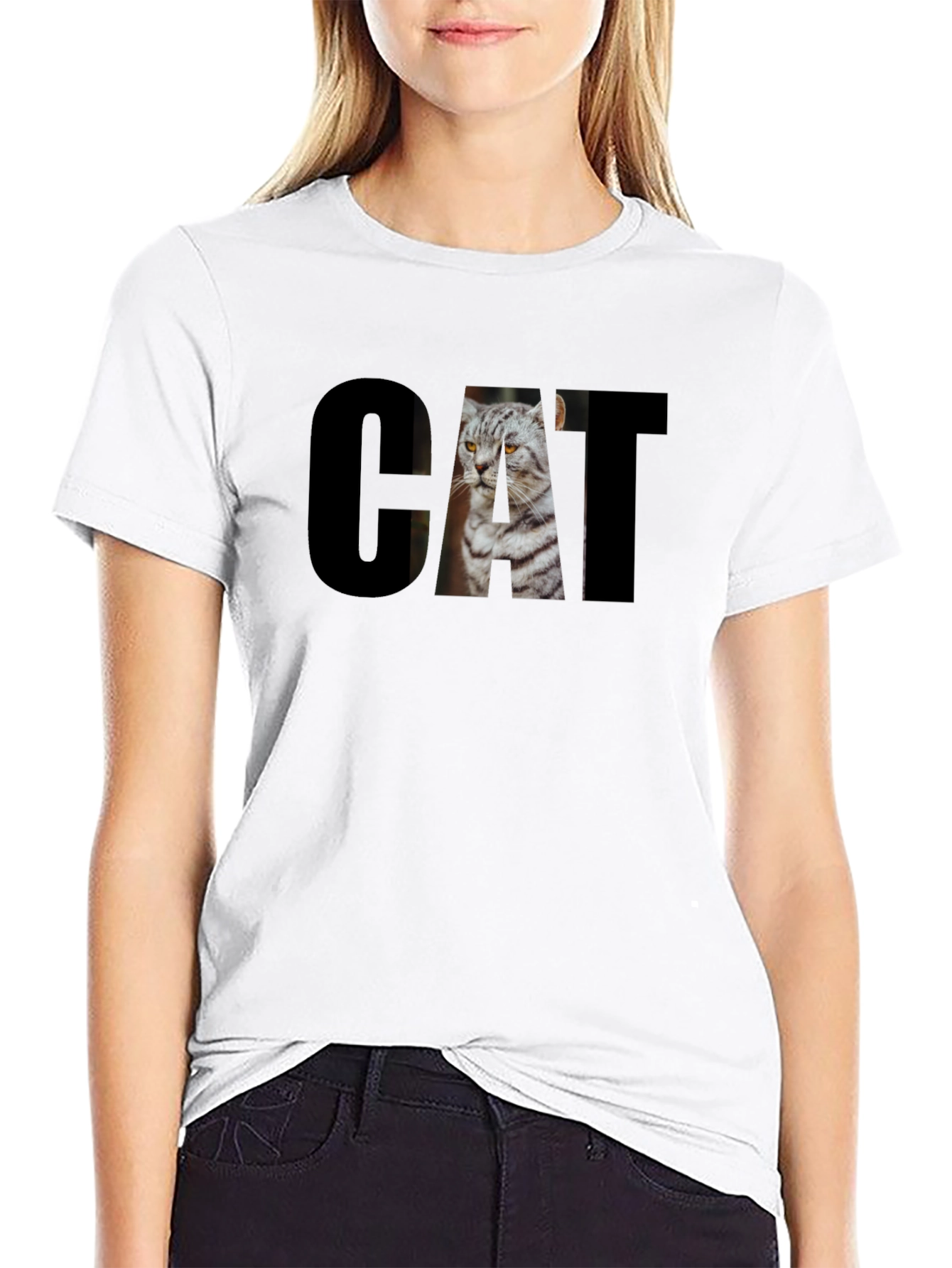 Cool Cat Graphic Tee - Unisex Black T-Shirt