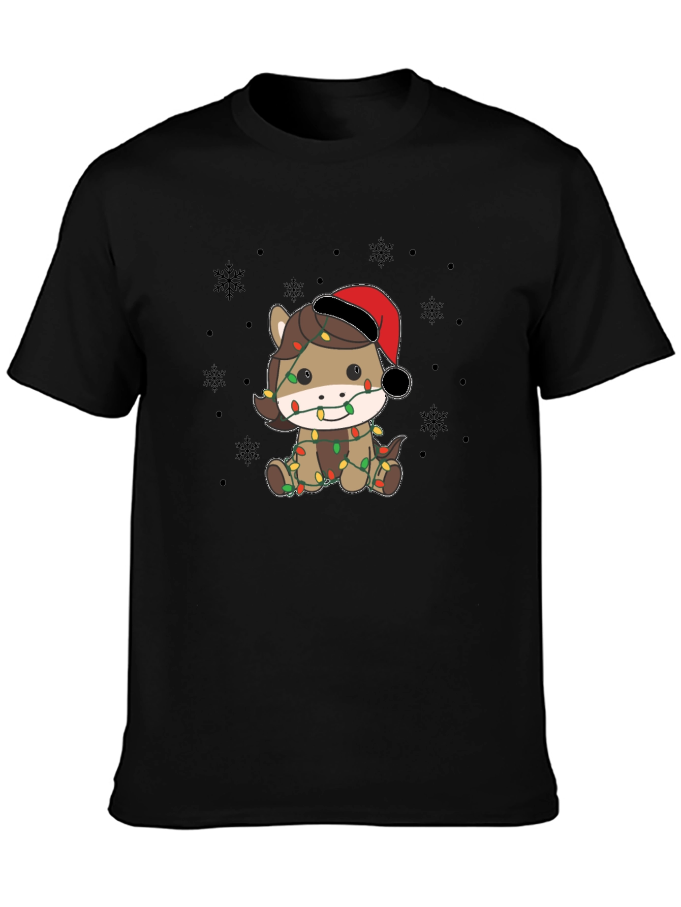 Christmas Horse Lights T-Shirt