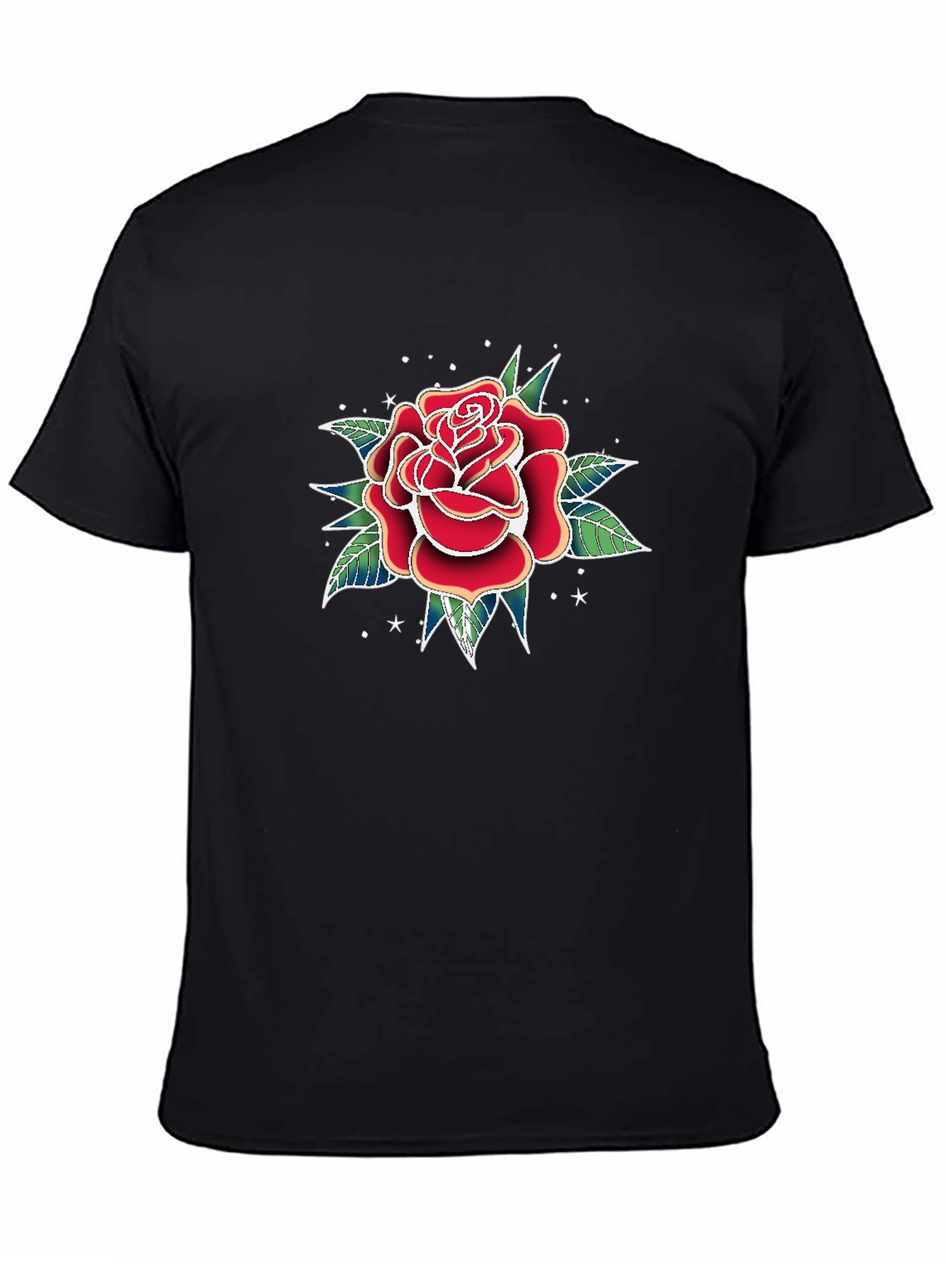 Classic Rose Tattoo Graphic T-Shirt