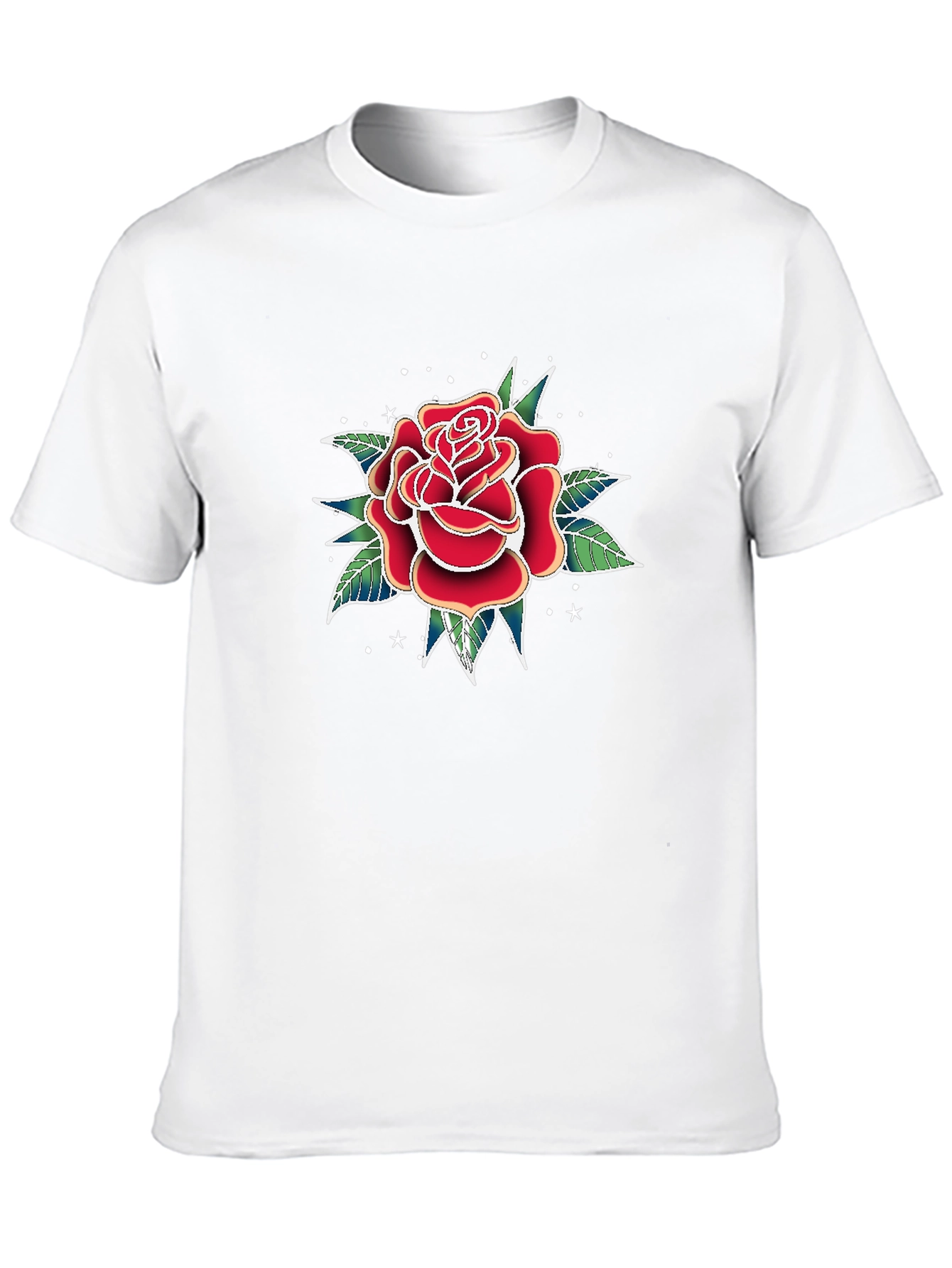 Classic Rose Tattoo Graphic T-Shirt