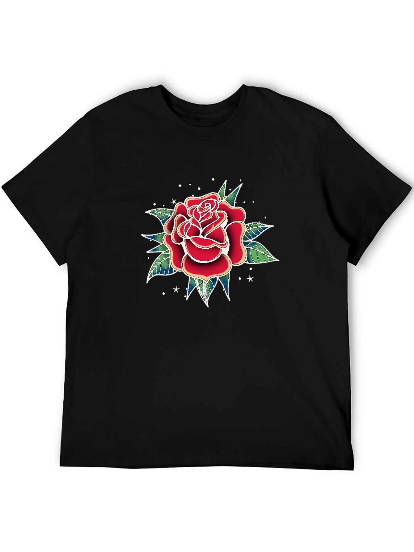 Classic Rose Tattoo Graphic T-Shirt