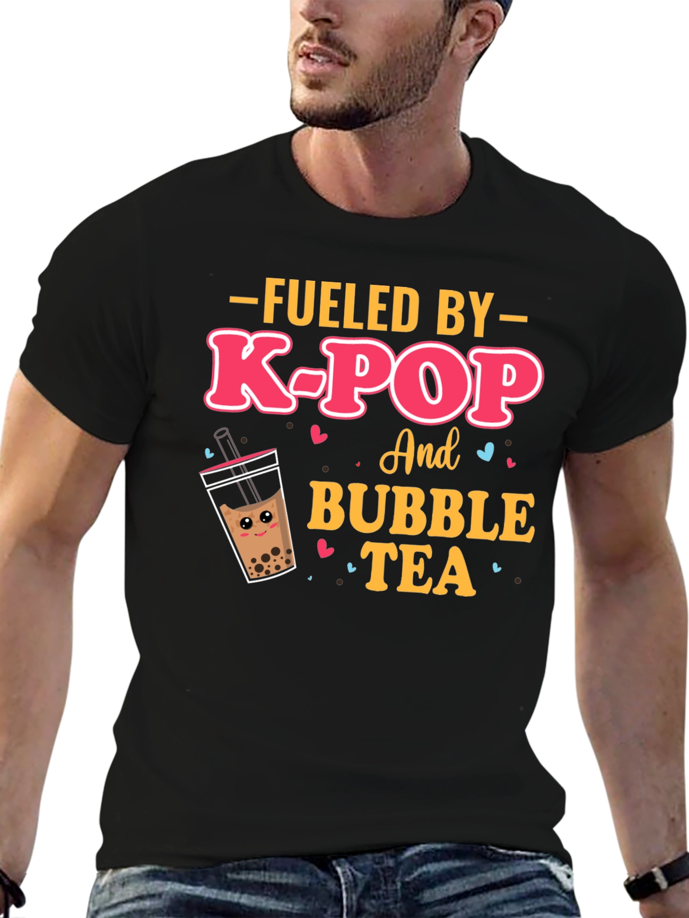 Fueled By K-Pop & Bubble Tea Graphic Tee