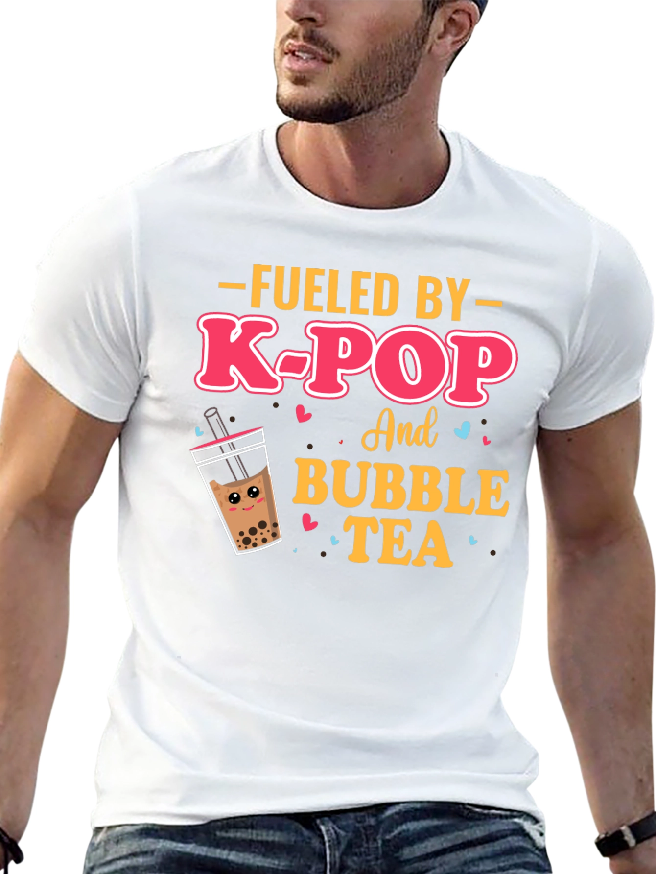 Fueled By K-Pop & Bubble Tea Graphic Tee