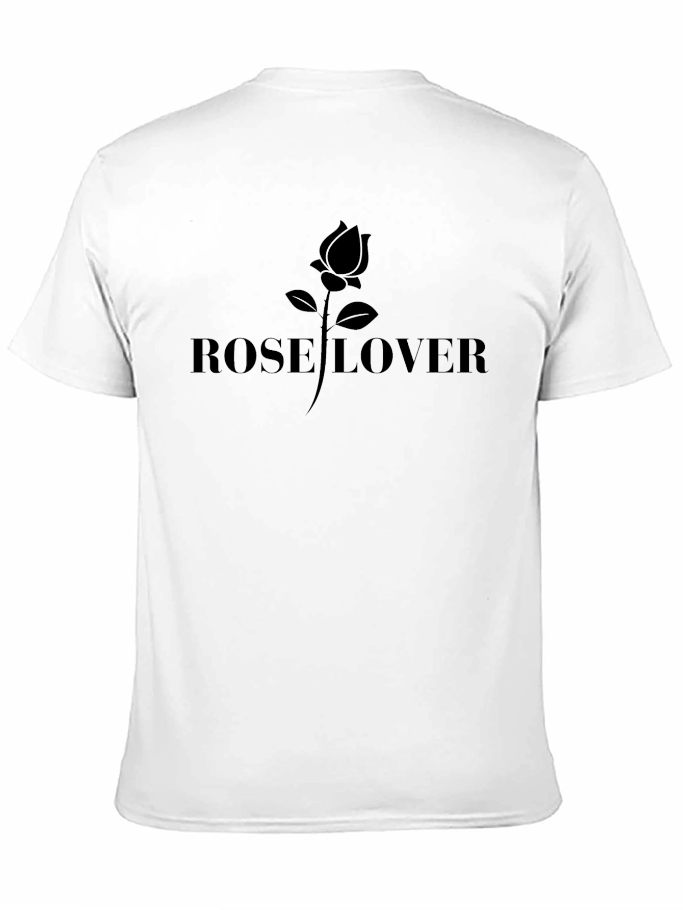 Rose Lover Black T-Shirt - Stylish Graphic Tee