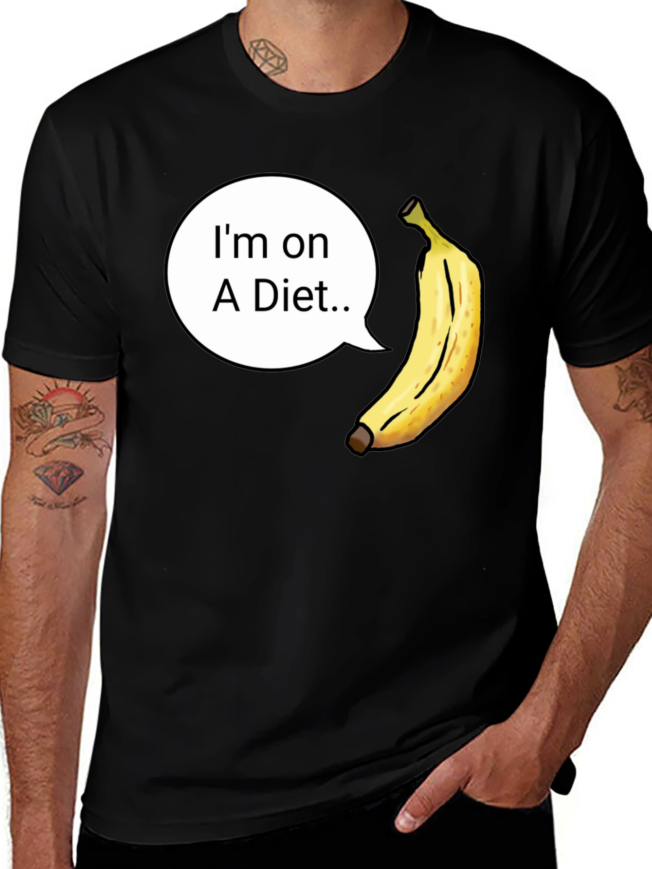 Funny Banana Diet T-Shirt - Unisex Graphic Tee