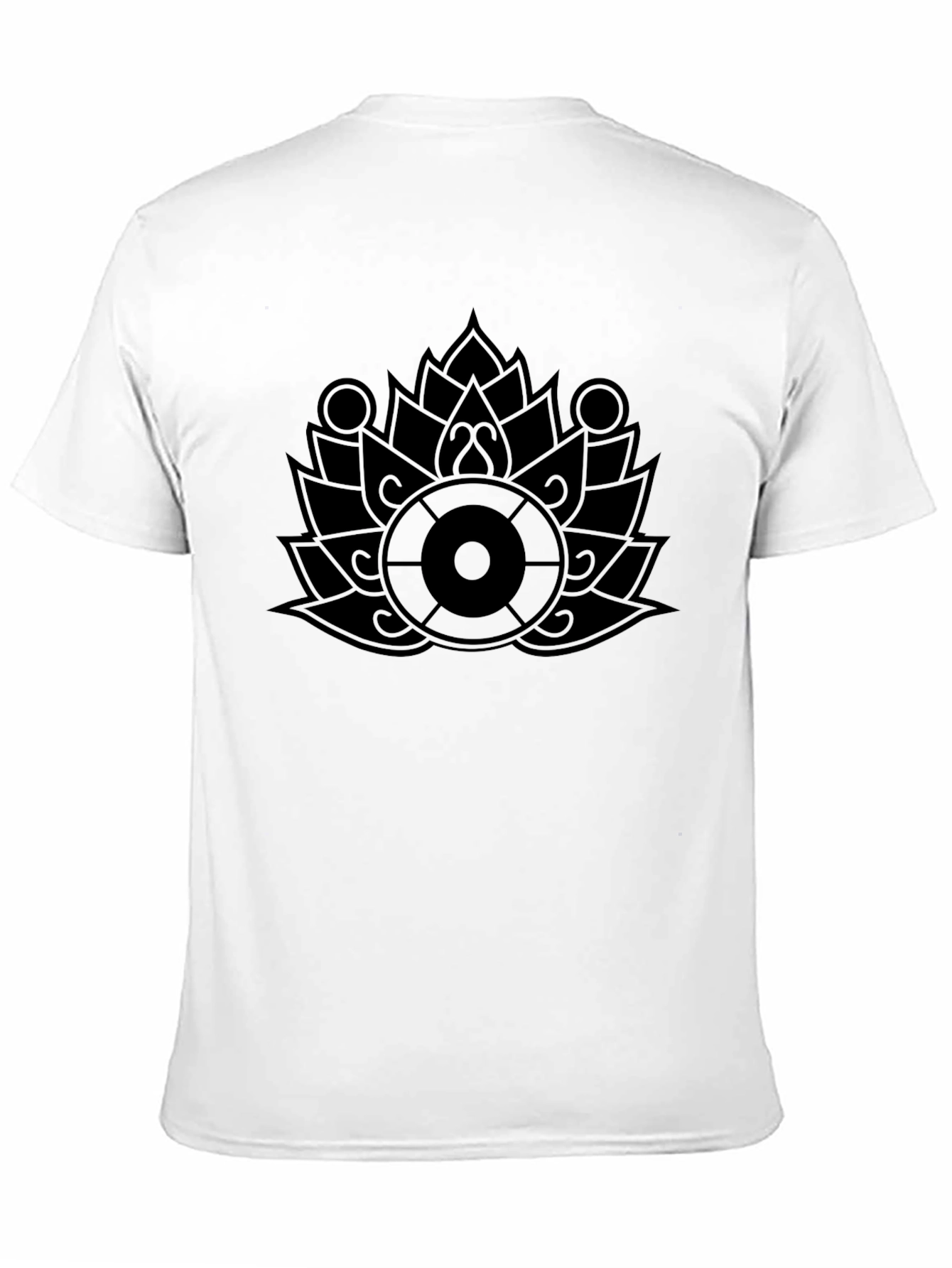 Lotus Wheel Graphic Black T-Shirt