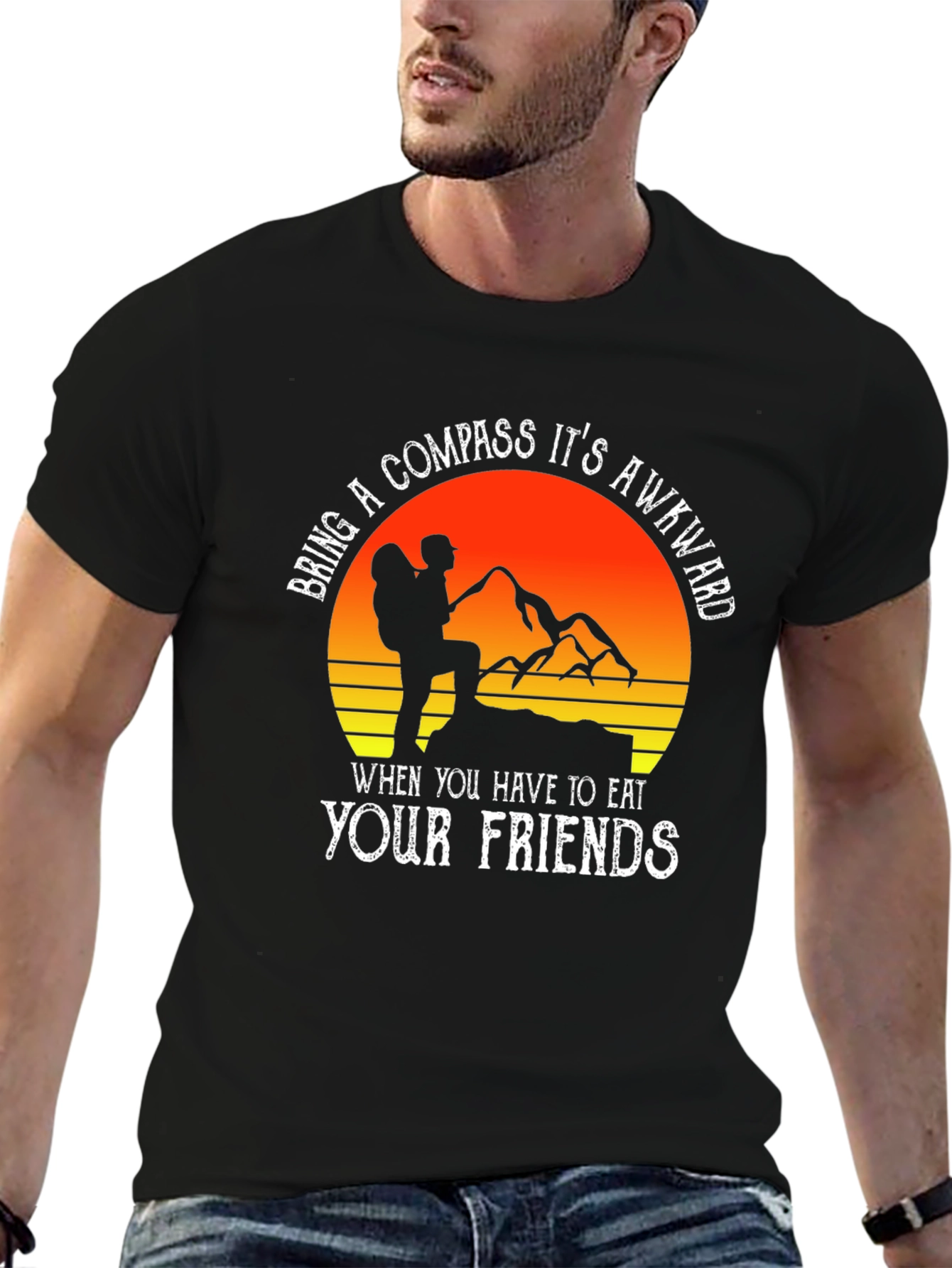 Awkward Compass T-Shirt - Hiking Humor Tee