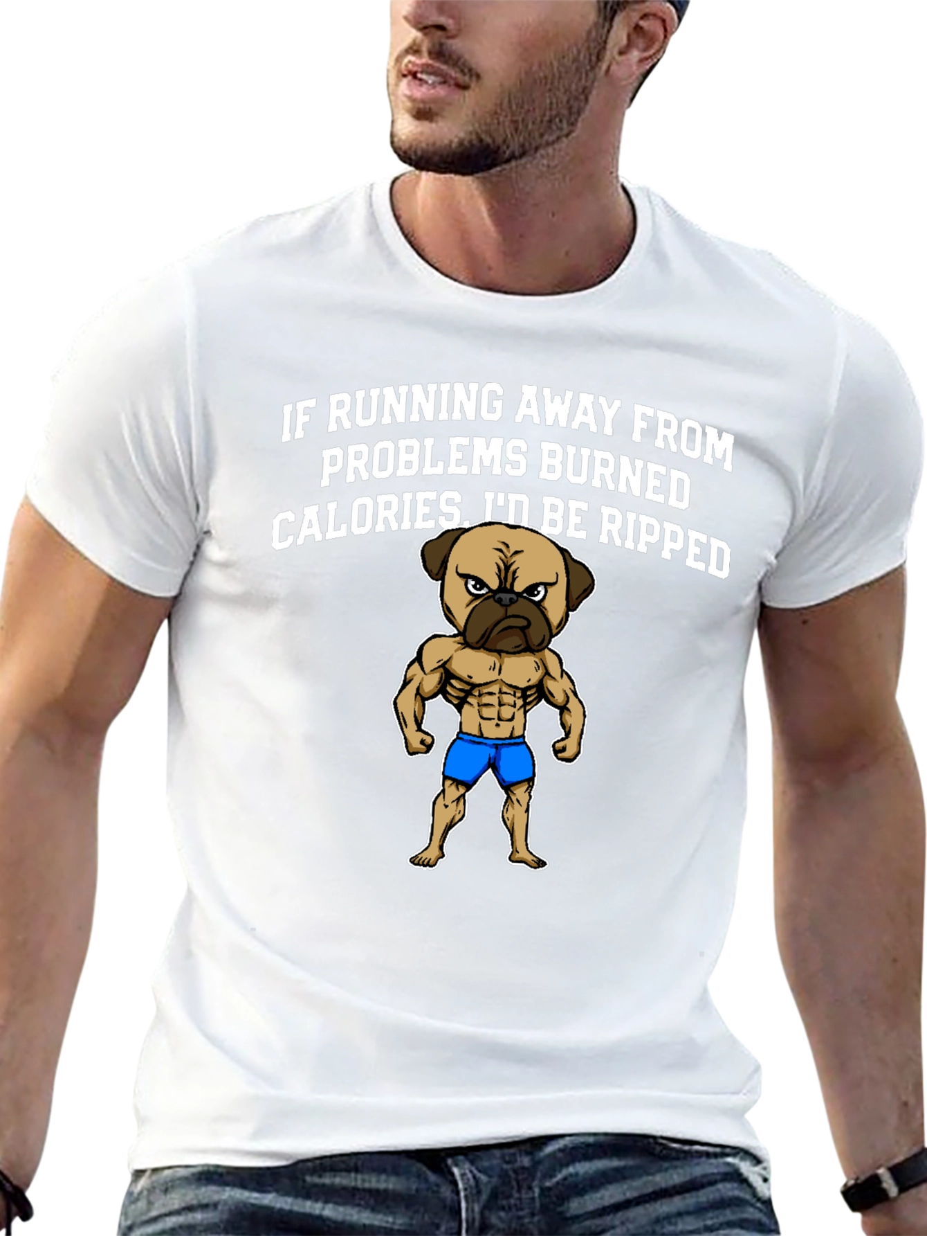 Funny Pug Workout T-Shirt