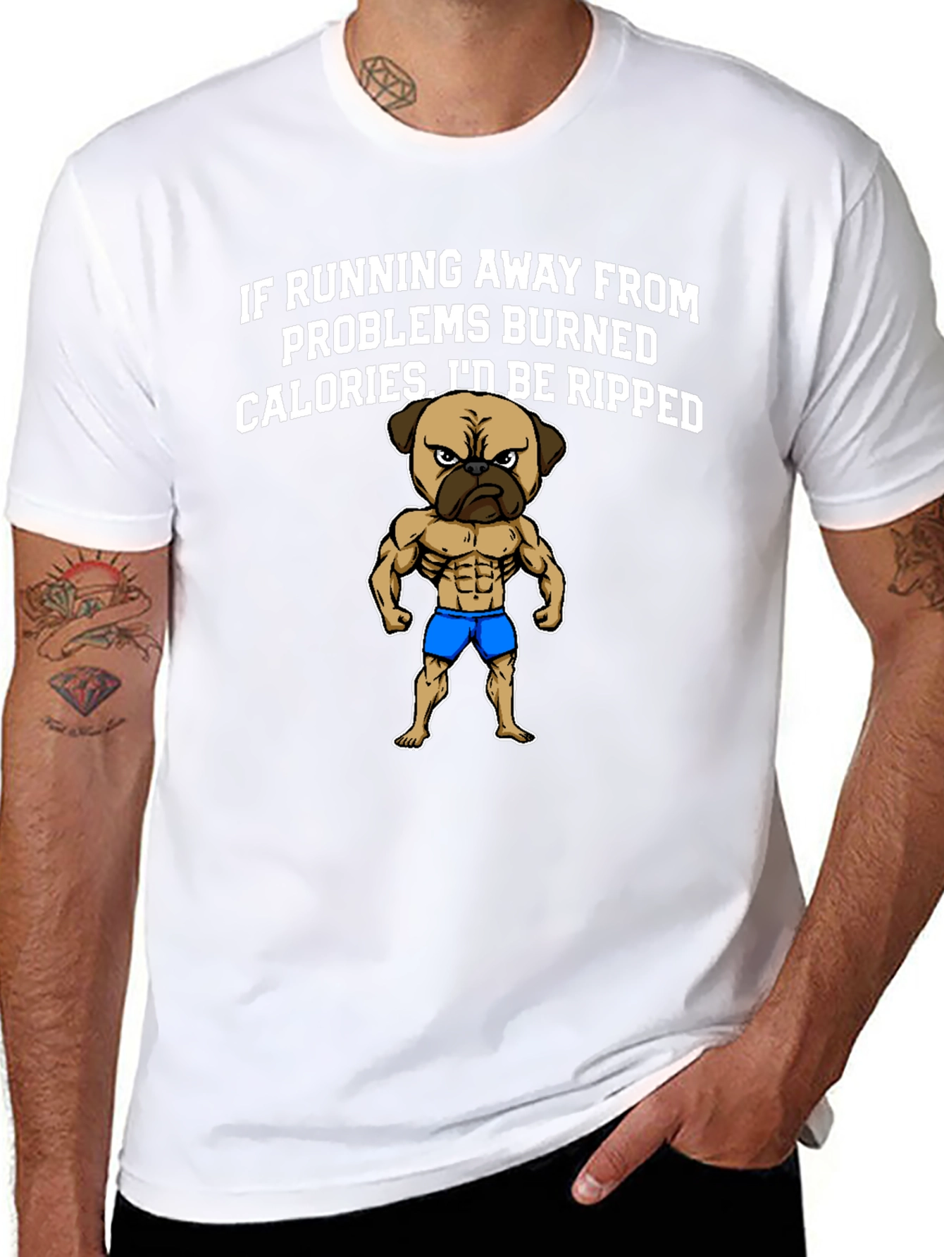 Funny Pug Workout T-Shirt