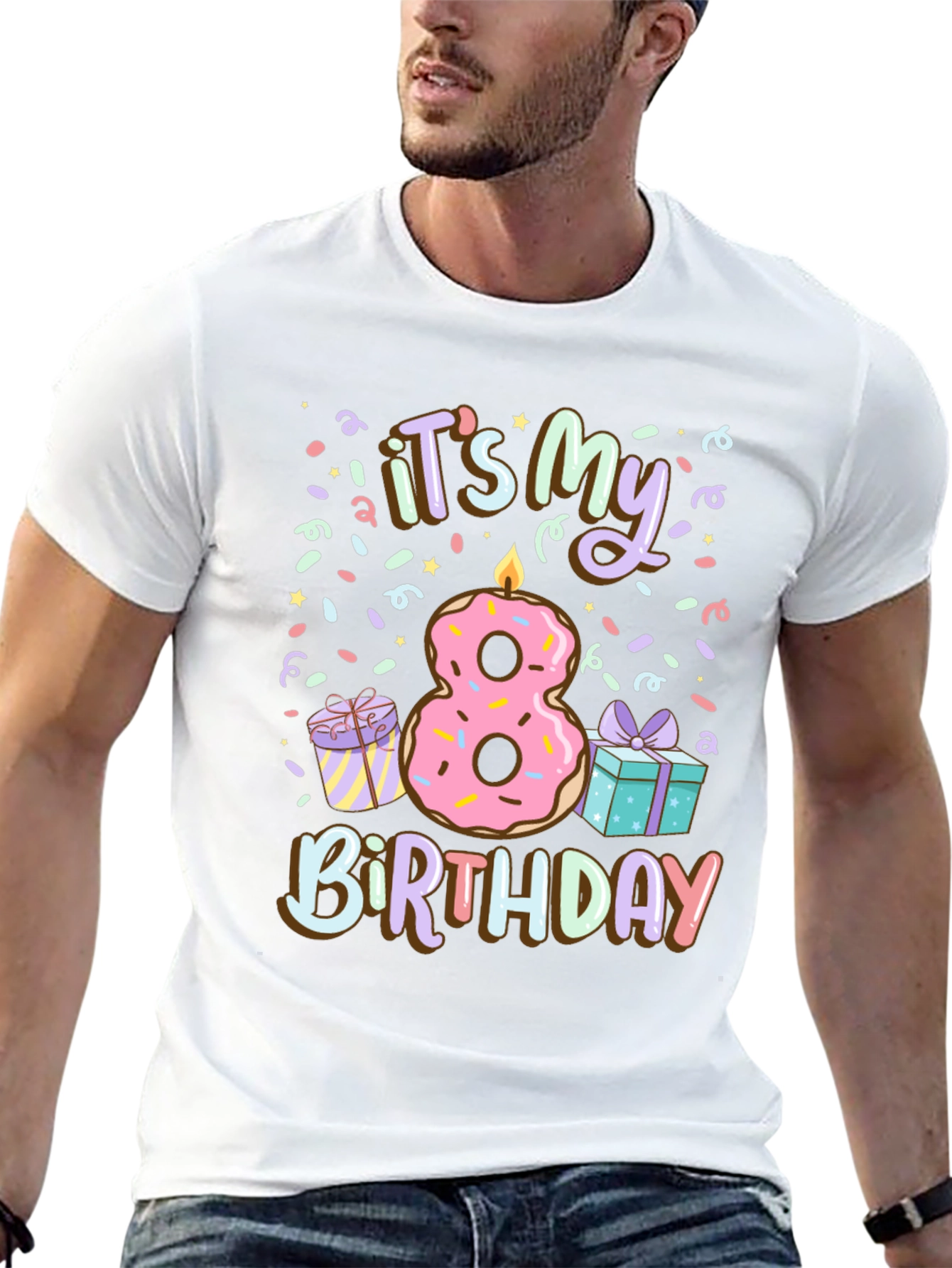 Its My 8th Birthday Donut T-Shirt