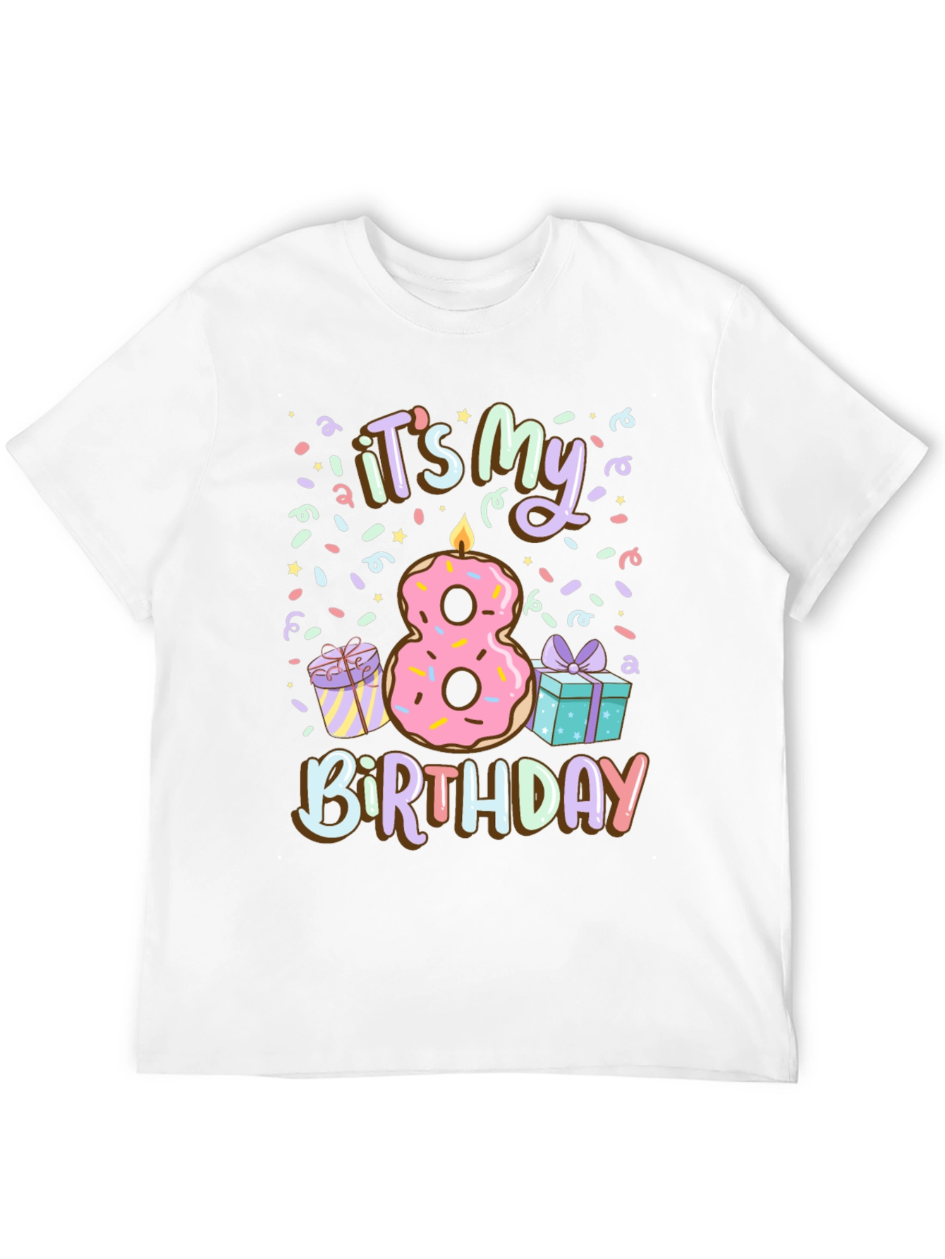 Its My 8th Birthday Donut T-Shirt