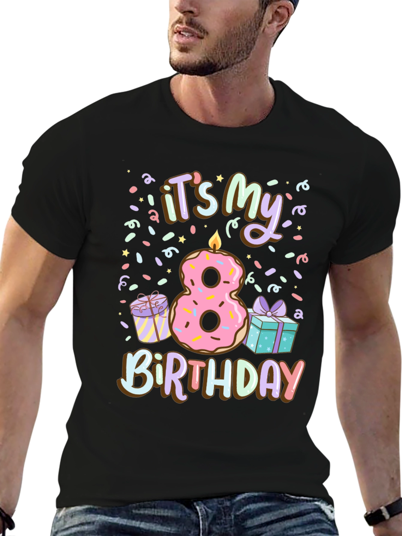 Its My 8th Birthday Donut T-Shirt