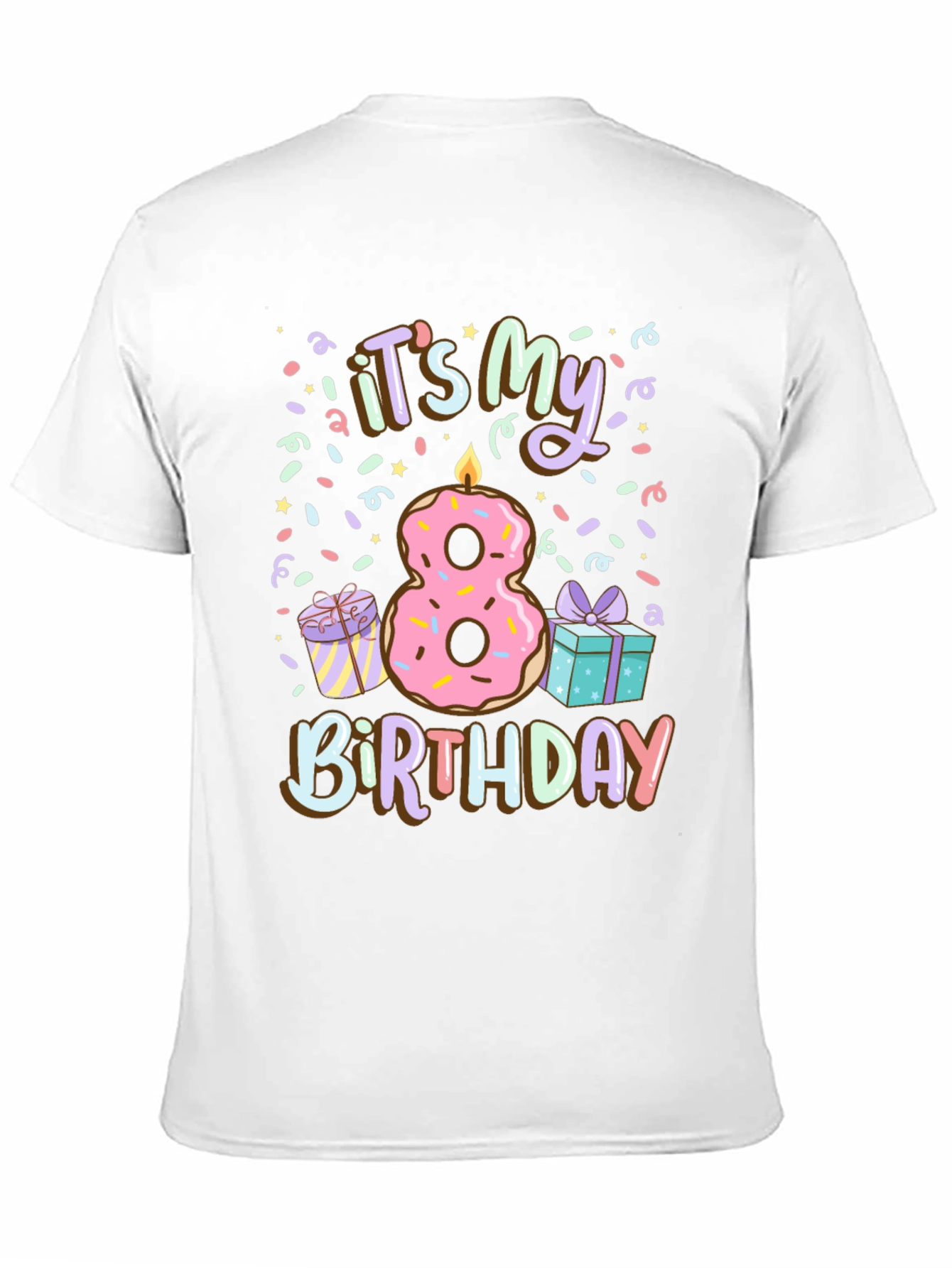 Its My 8th Birthday Donut T-Shirt
