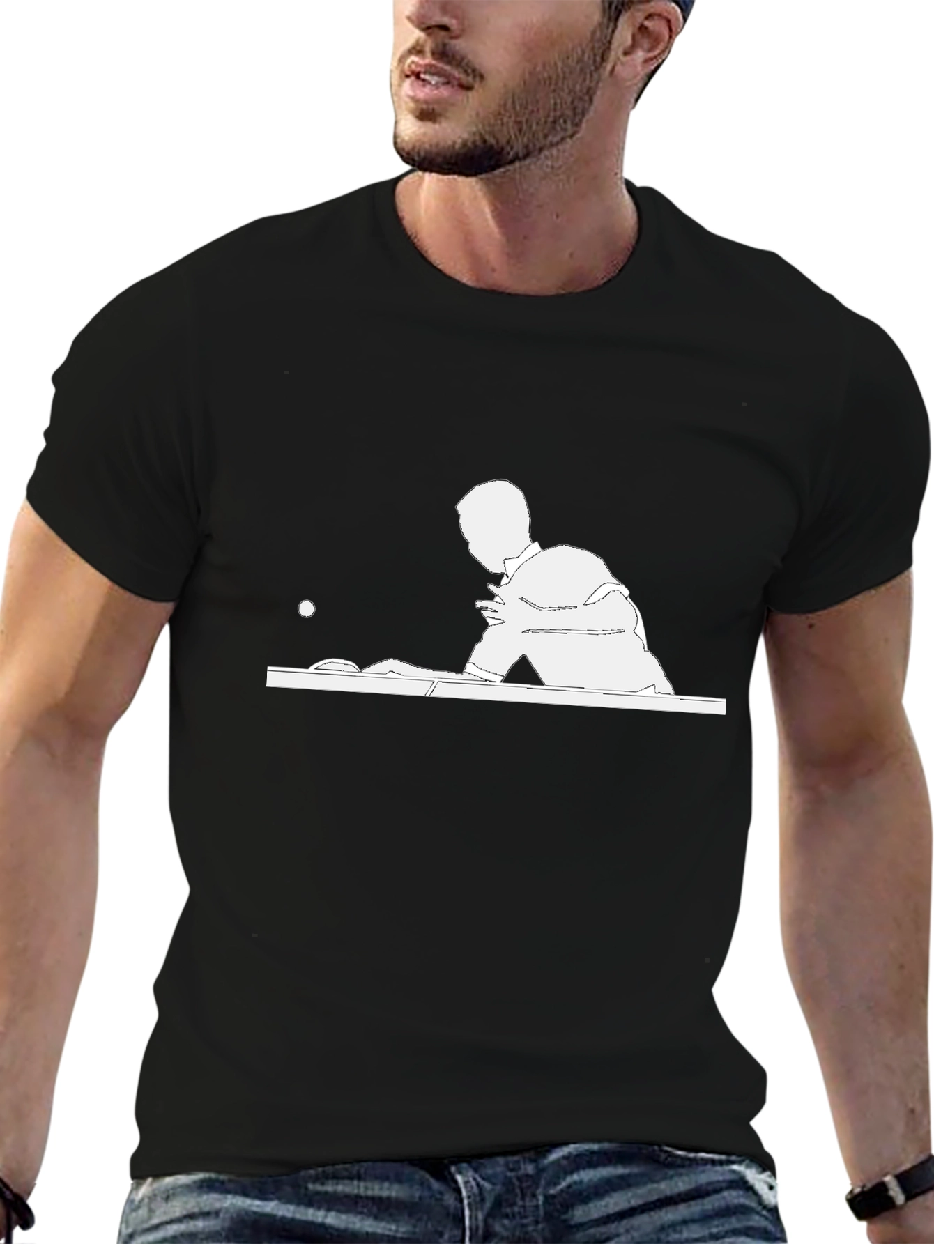 Pool Player T-Shirt - Black