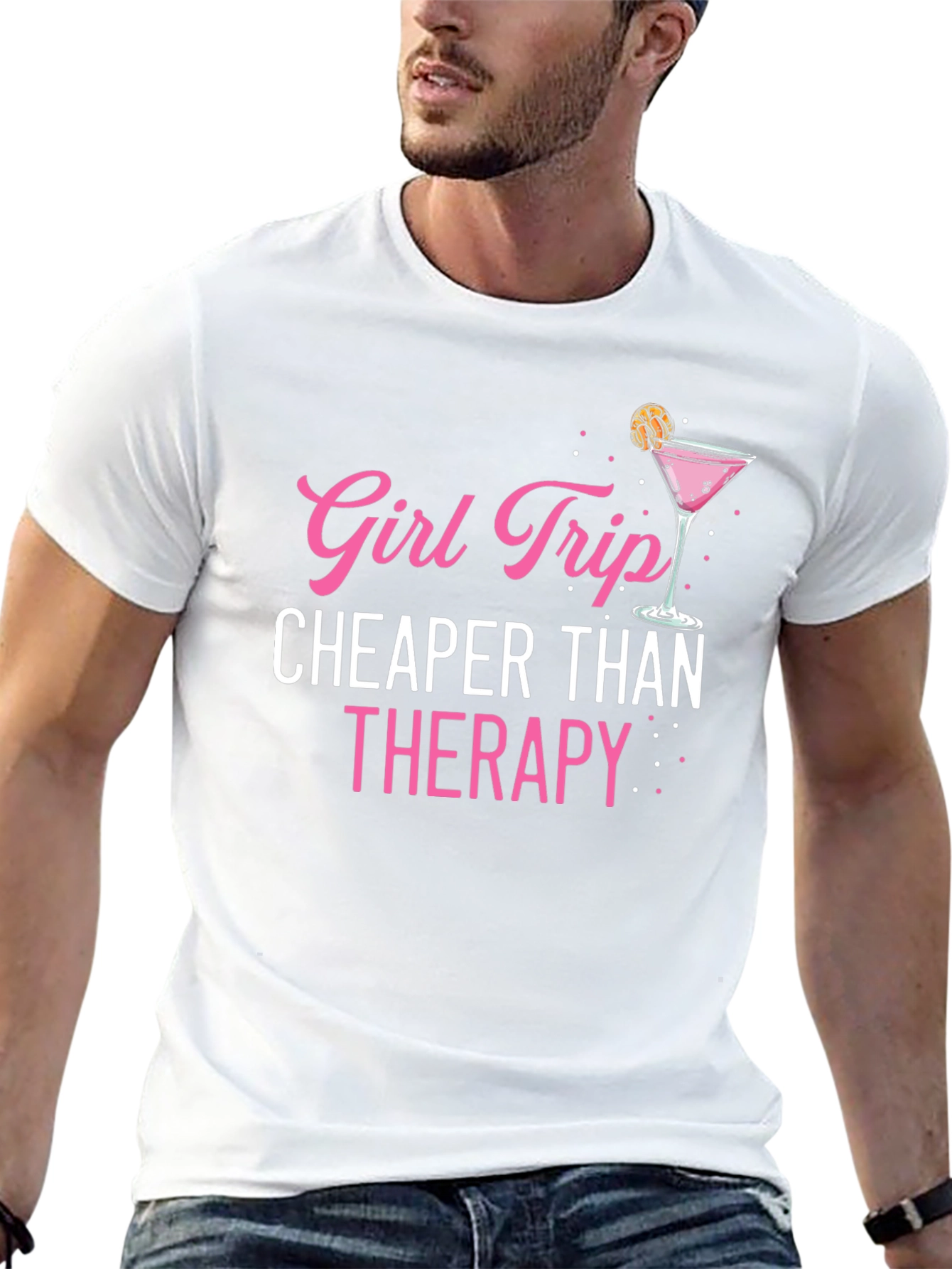 Girl Trip Cheaper Than Therapy Graphic Tee