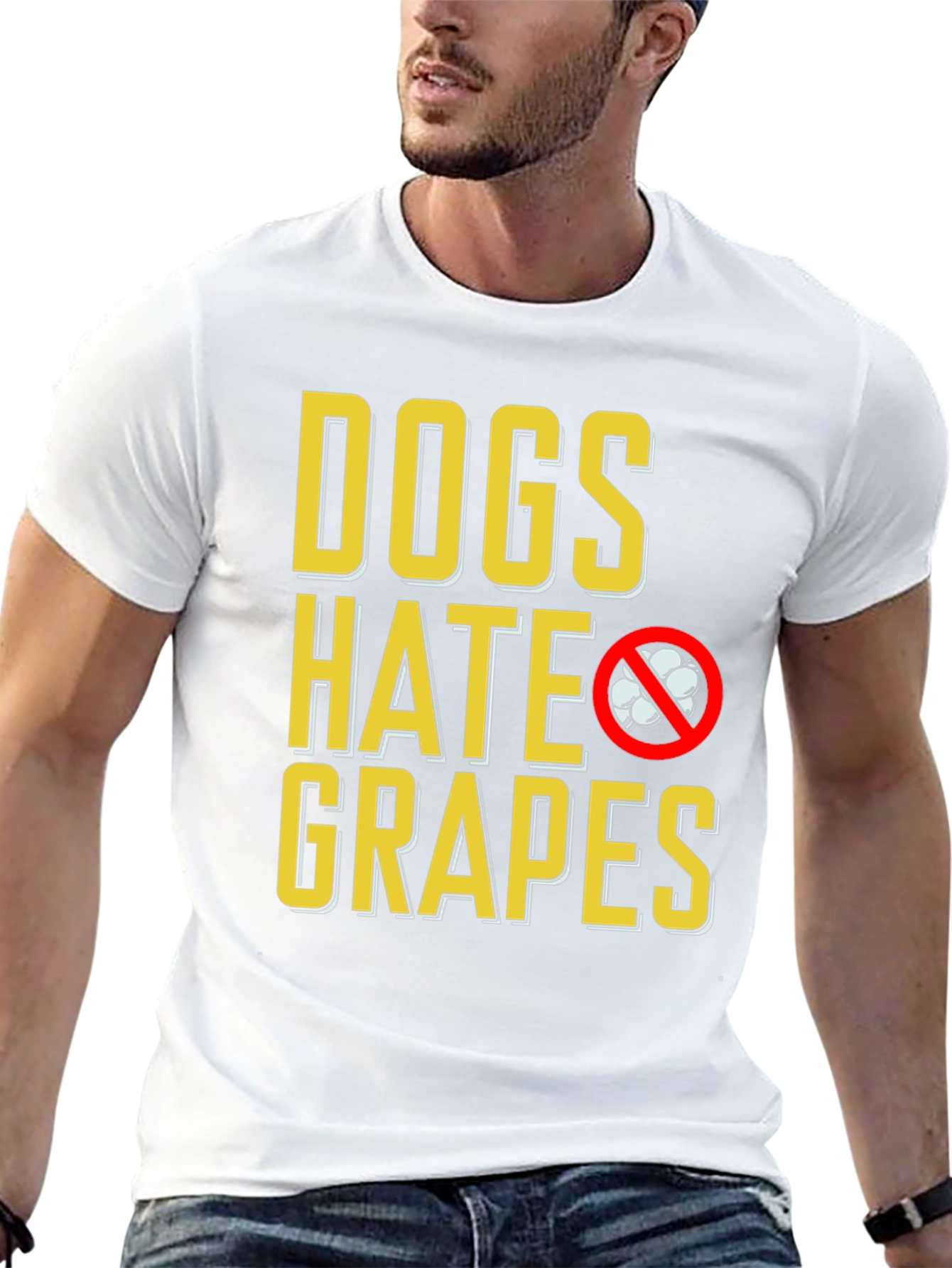 Dogs Hate Grapes T-Shirt - Funny Dog Lover Tee
