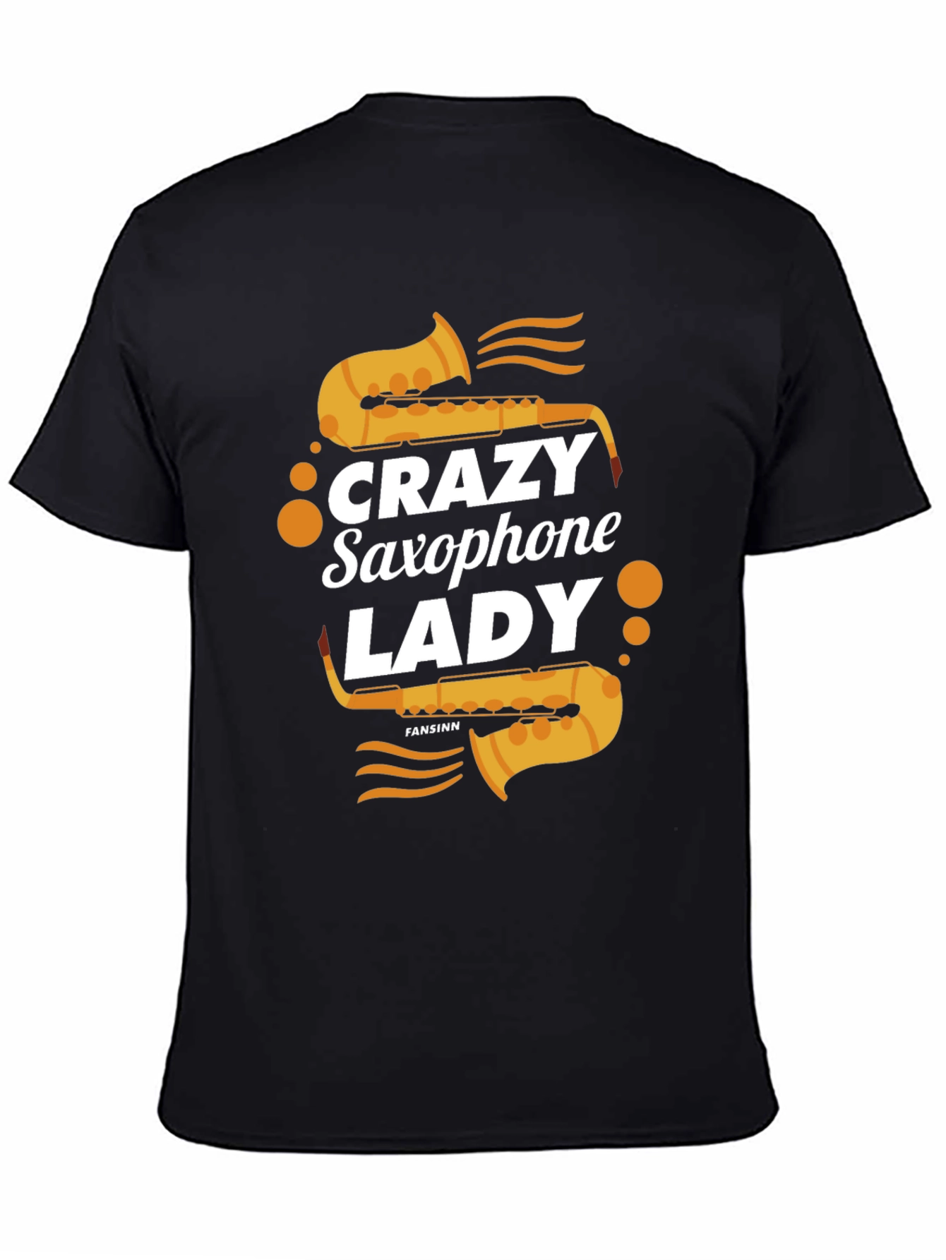 Crazy Saxophone Lady T-Shirt - Music Lover Tee