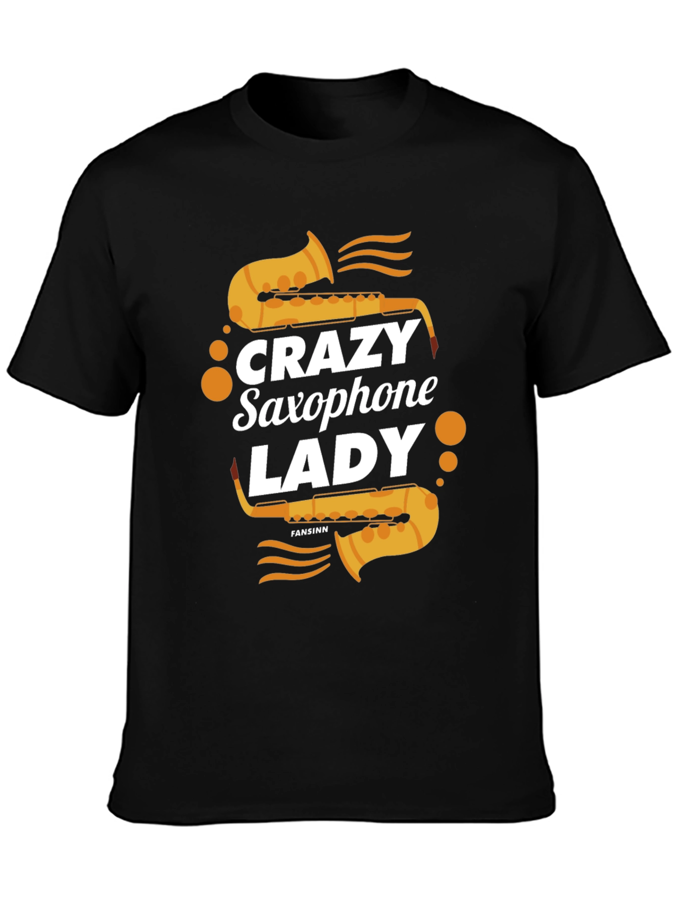Crazy Saxophone Lady T-Shirt - Music Lover Tee
