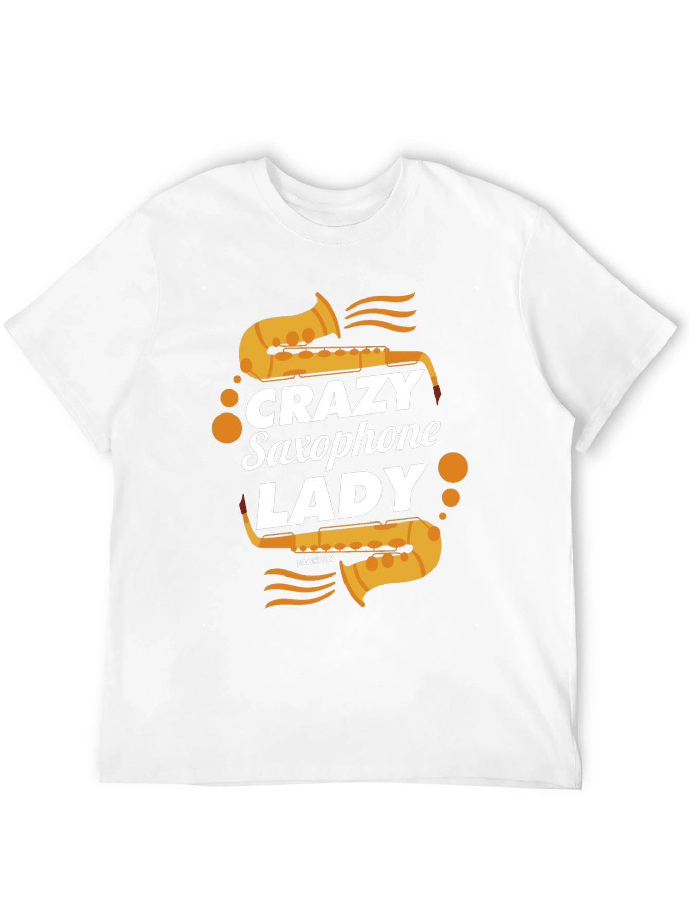 Crazy Saxophone Lady T-Shirt - Music Lover Tee