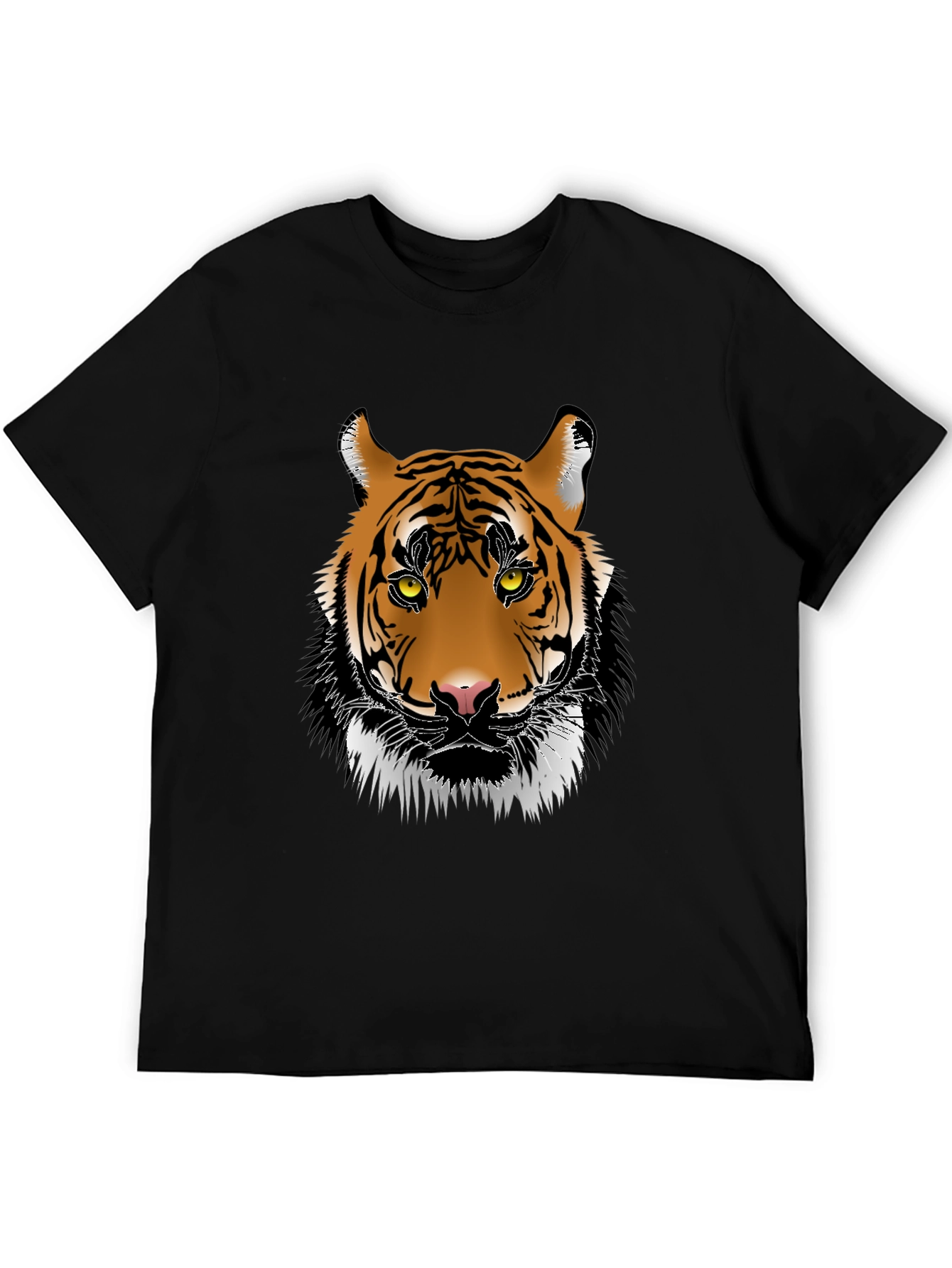 Tiger Graphic Tee - Mens Black T-Shirt