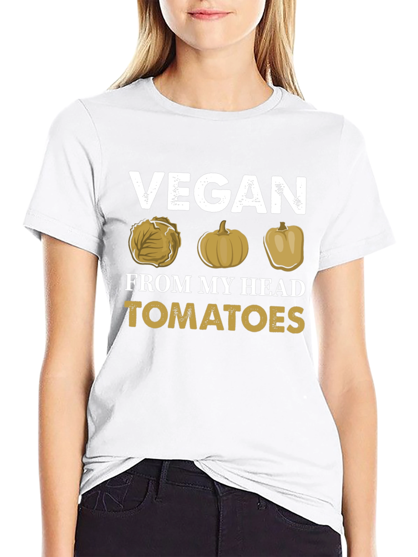 Vegan Humor Graphic Tee - No Tomatoes!