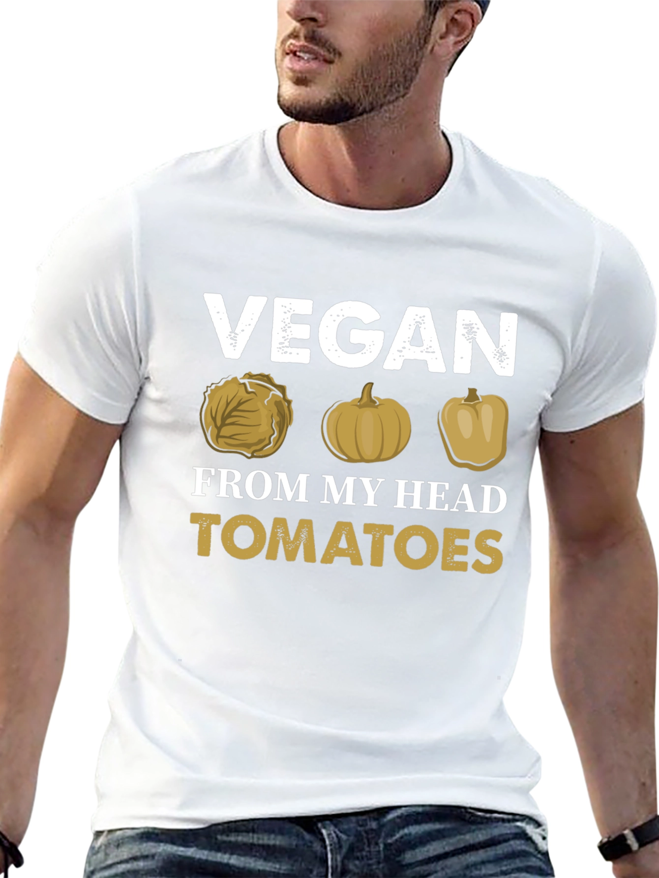 Vegan Humor Graphic Tee - No Tomatoes!