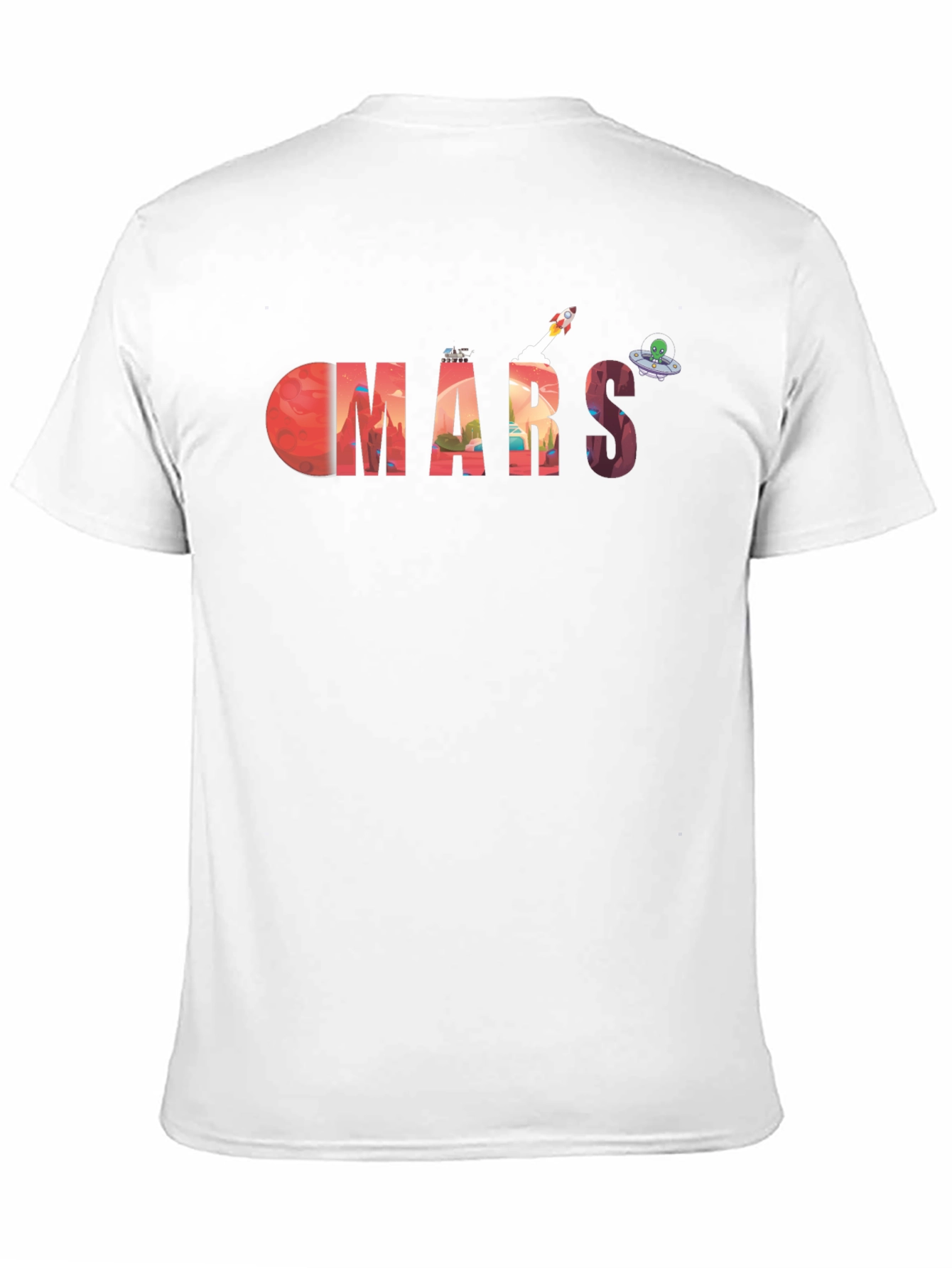 Mars Graphic Tee - Space Exploration T-Shirt