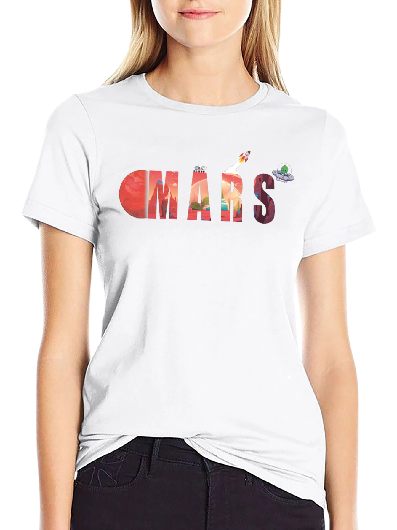 Mars Graphic Tee - Space Exploration T-Shirt