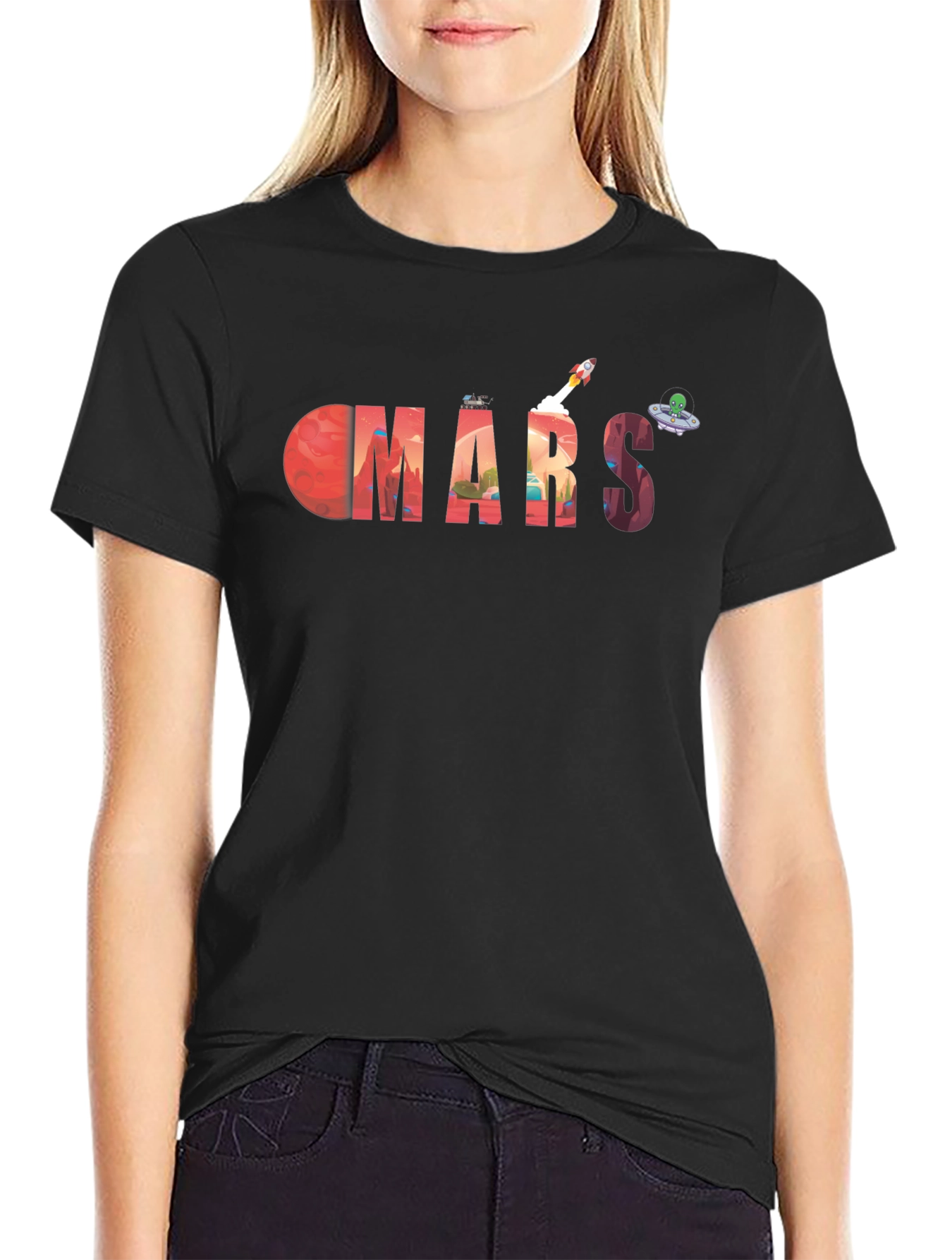 Mars Graphic Tee - Space Exploration T-Shirt