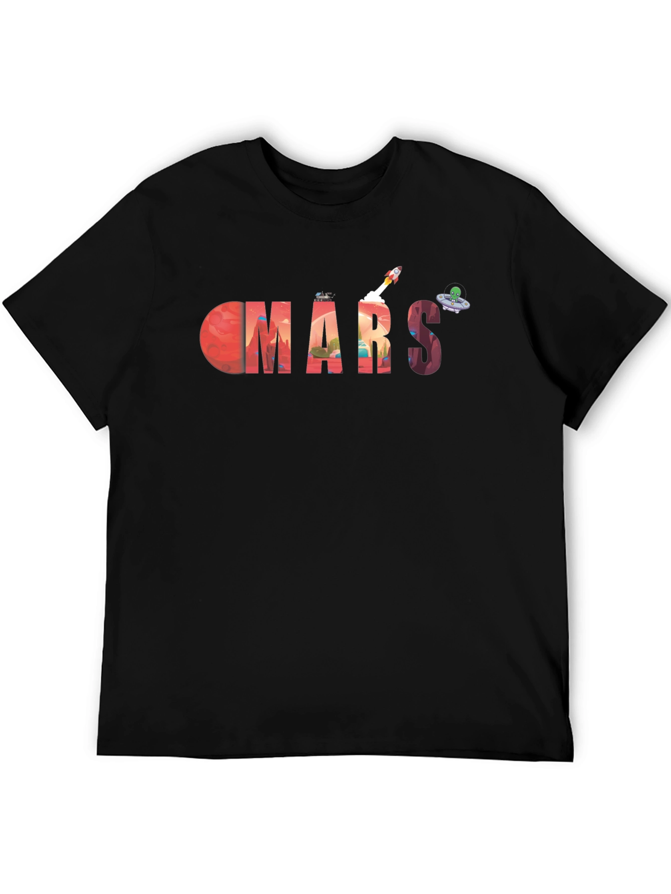 Mars Graphic Tee - Space Exploration T-Shirt