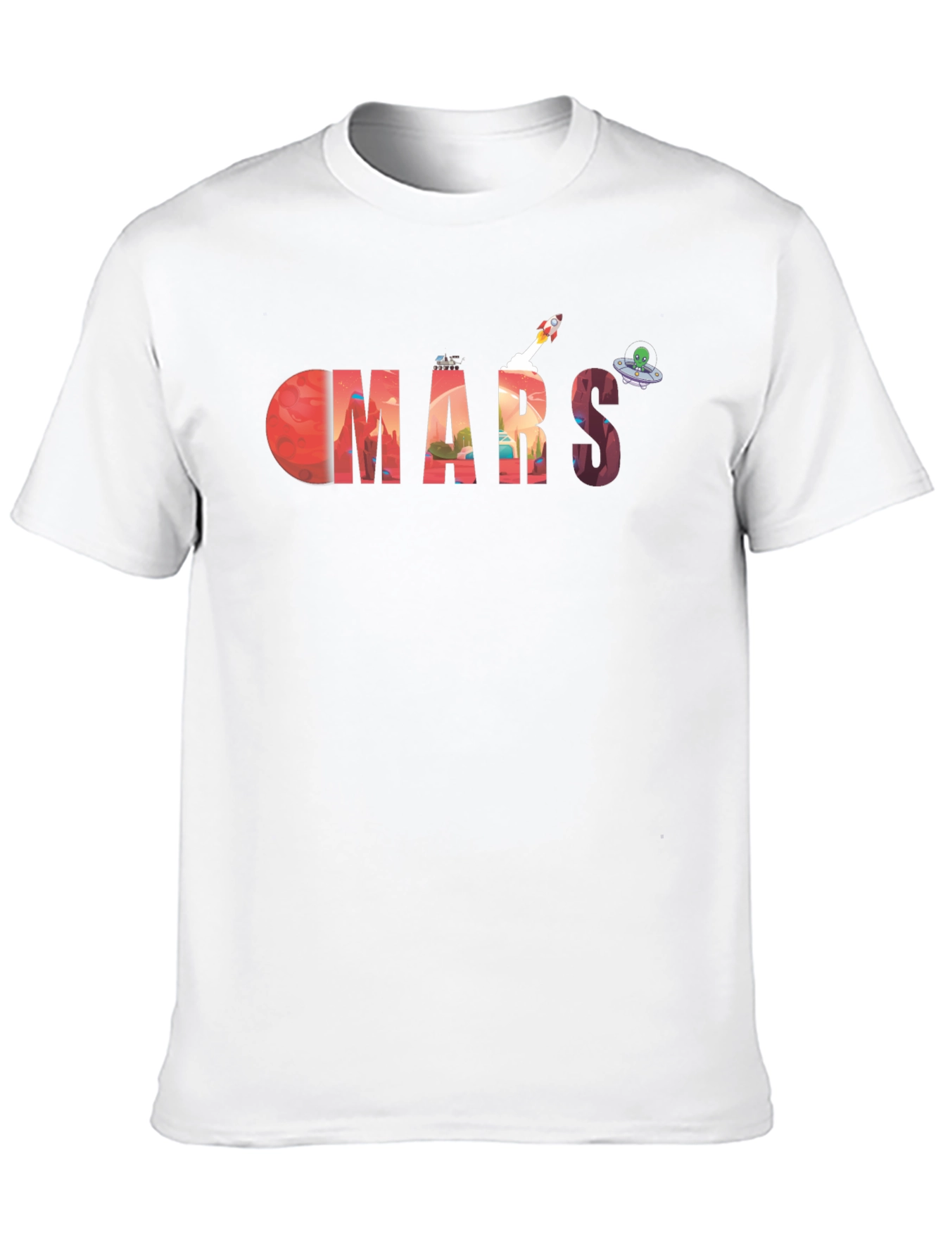 Mars Graphic Tee - Space Exploration T-Shirt