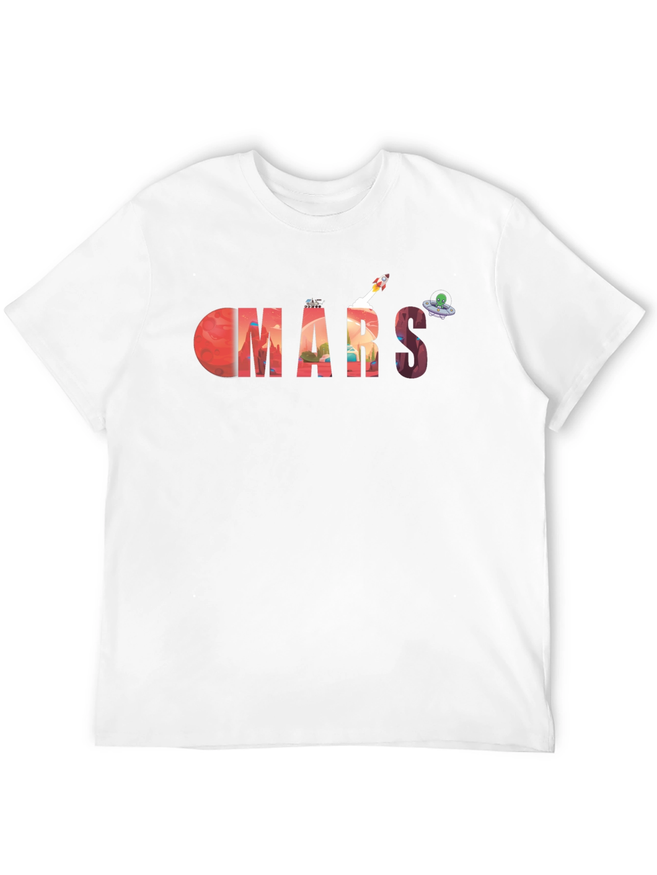 Mars Graphic Tee - Space Exploration T-Shirt