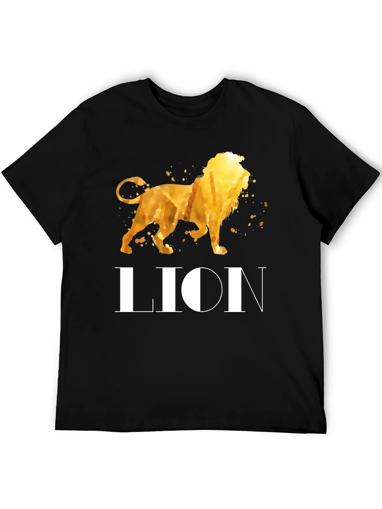 Lion Graphic Black T-Shirt