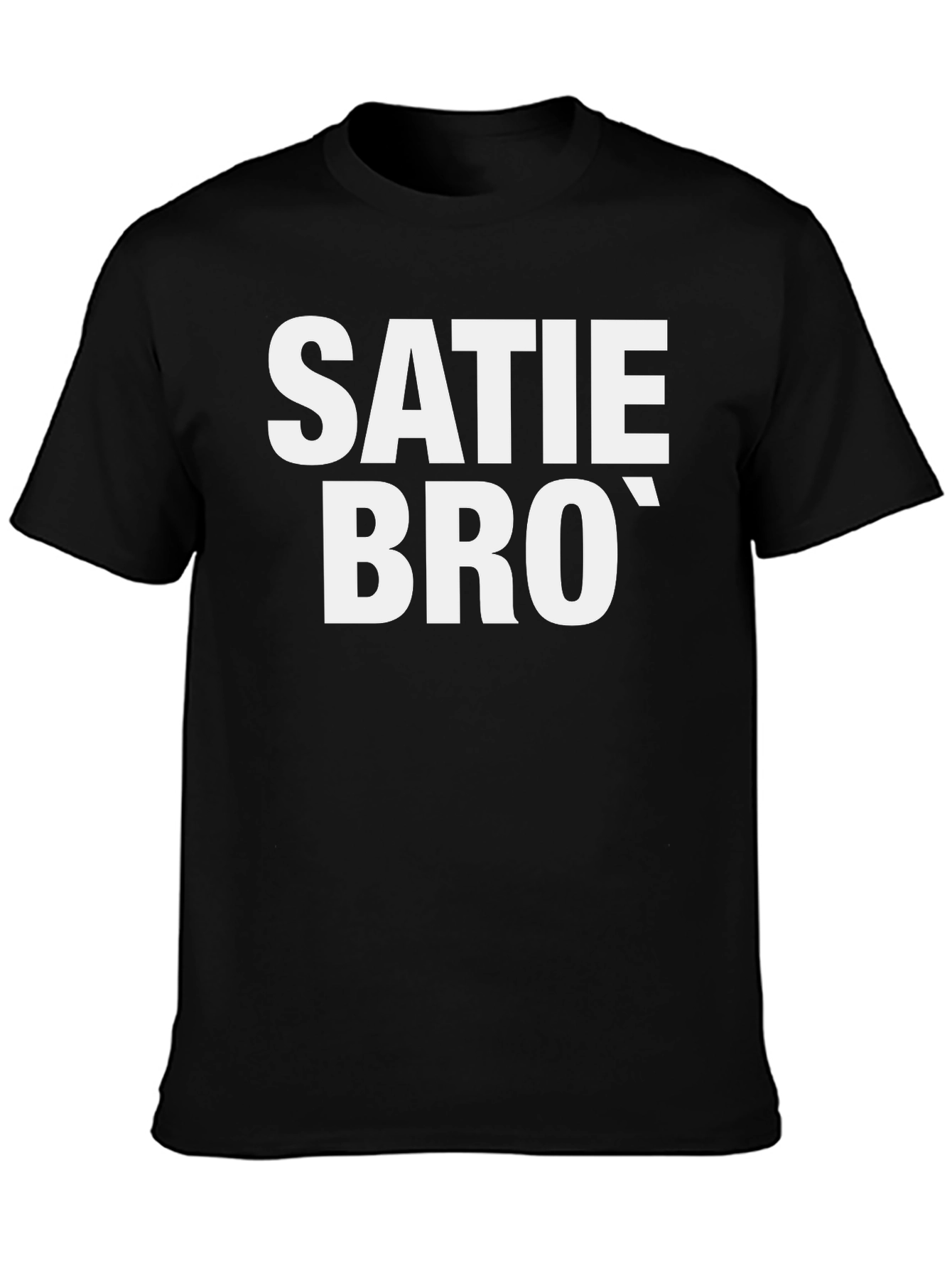 Satie Bro T-Shirt - Black Cotton Graphic Tee