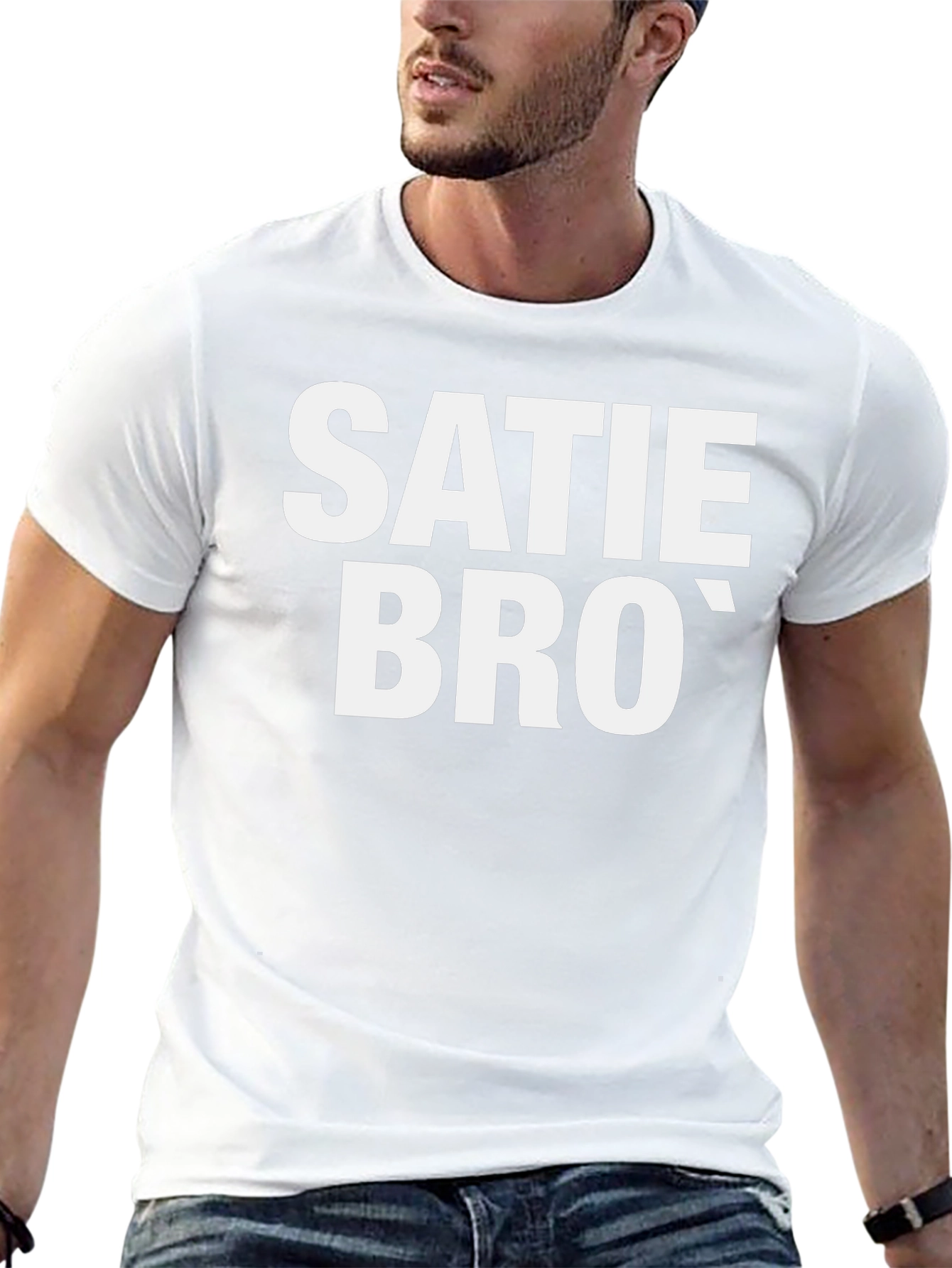 Satie Bro T-Shirt - Black Cotton Graphic Tee