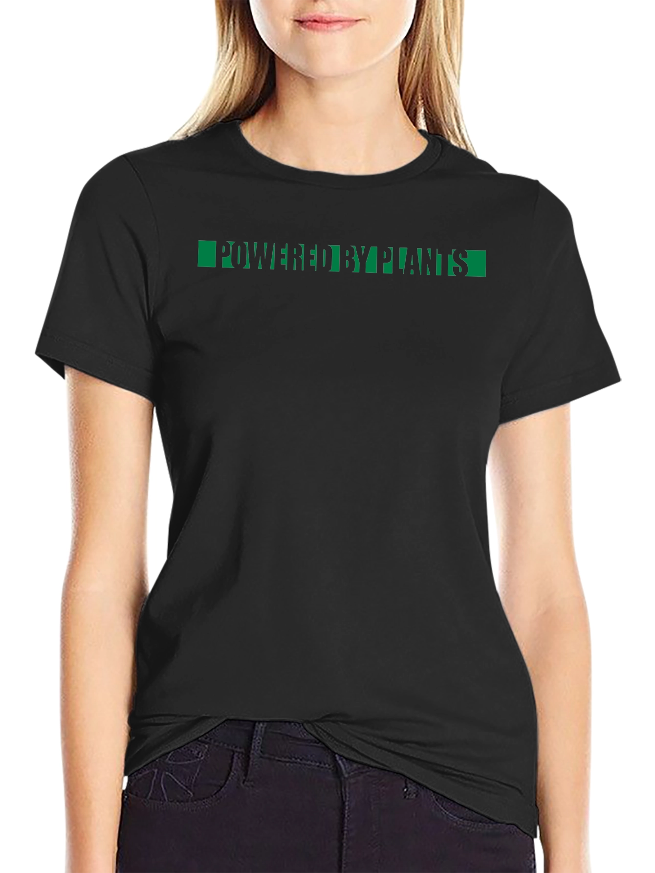 Powered By Plants Graphic Tee - Black