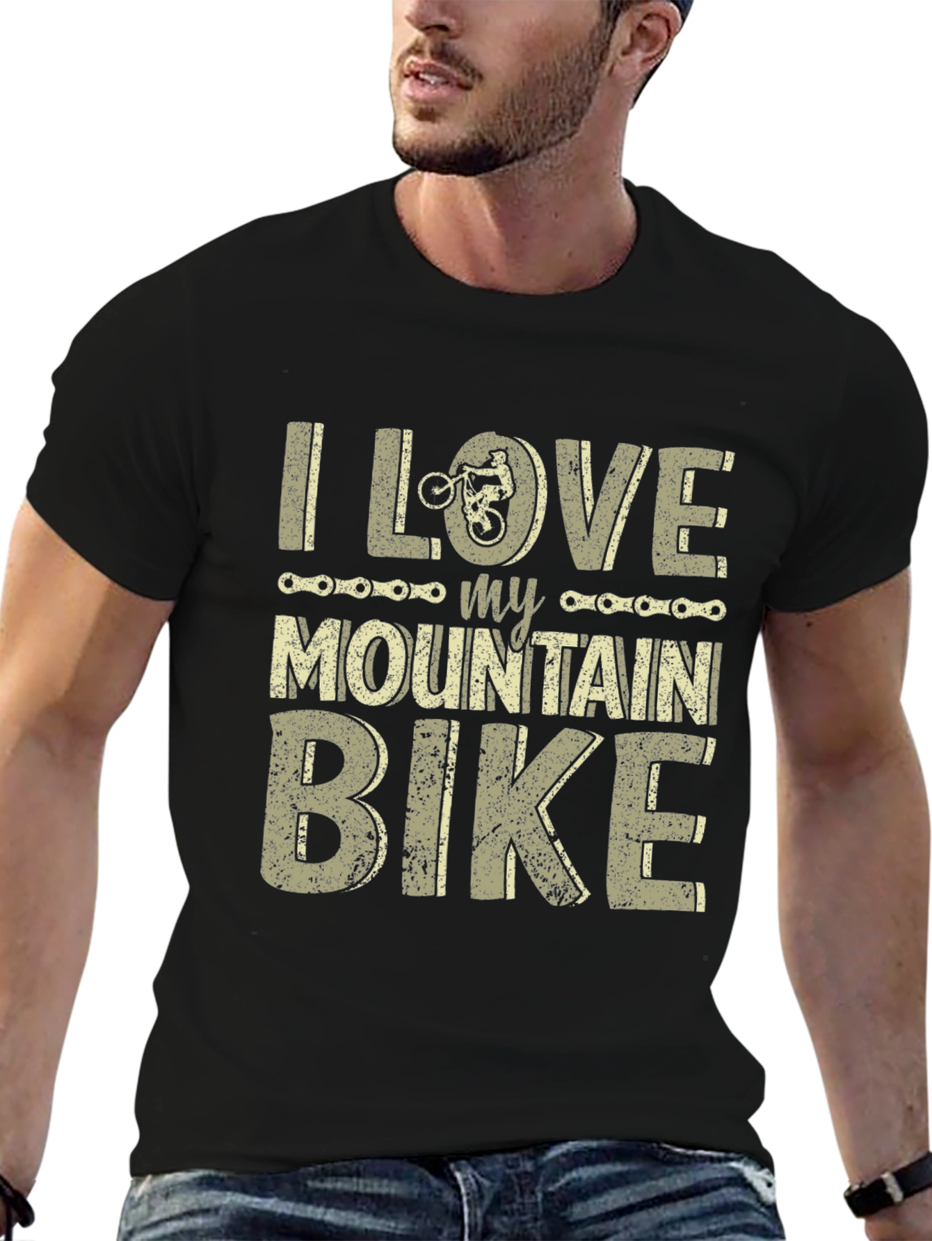 I Love My Mountain Bike Graphic Tee